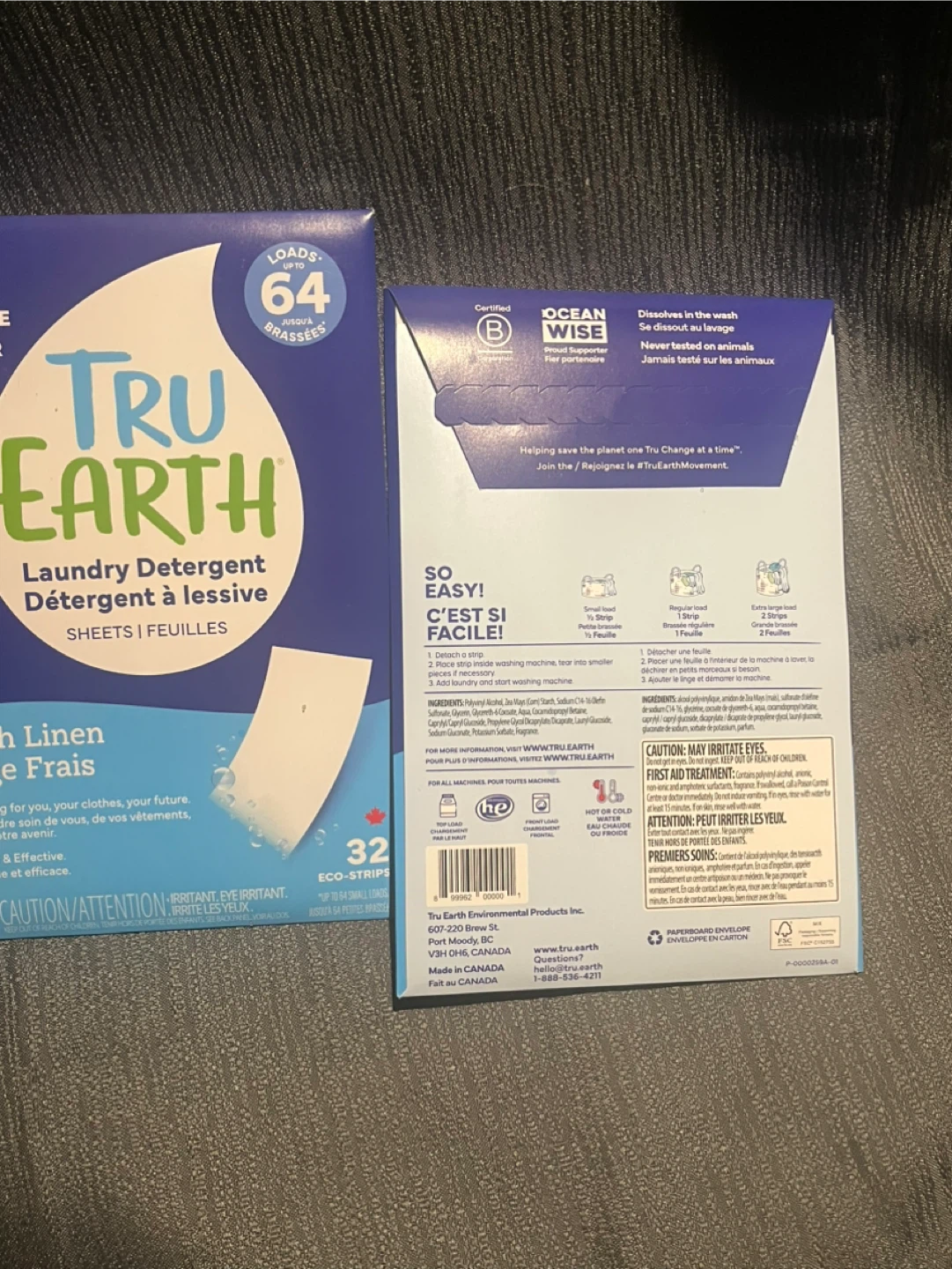 Tru Earth Laundry Detergent Sheets - Fresh Linen (2 Boxes) - photo 2