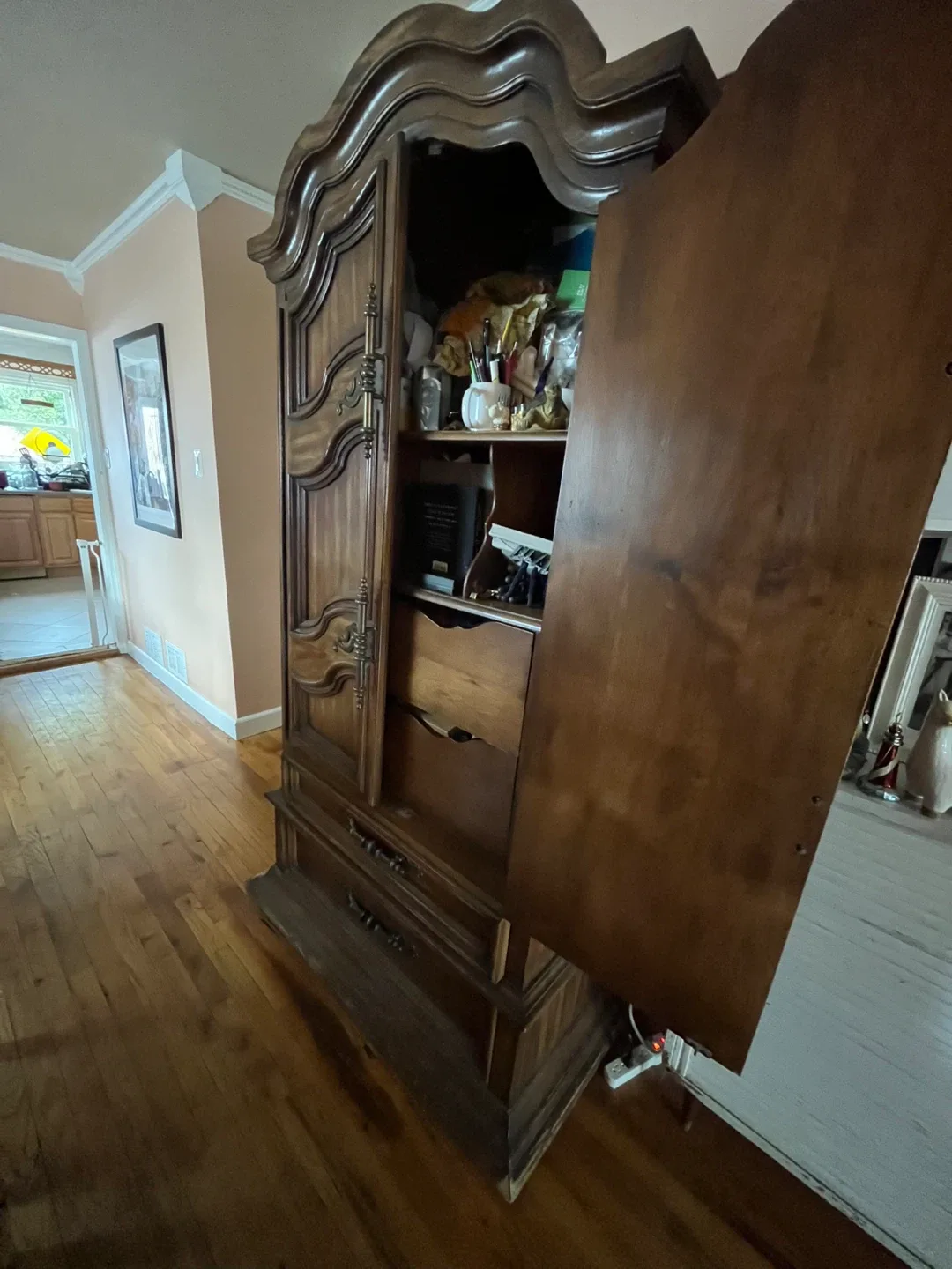 Antique Wooden Armoire image indicator(2)