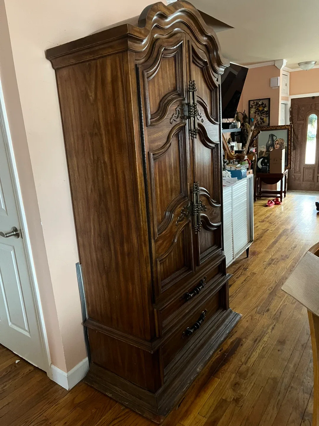 Antique Wooden Armoire image indicator(3)