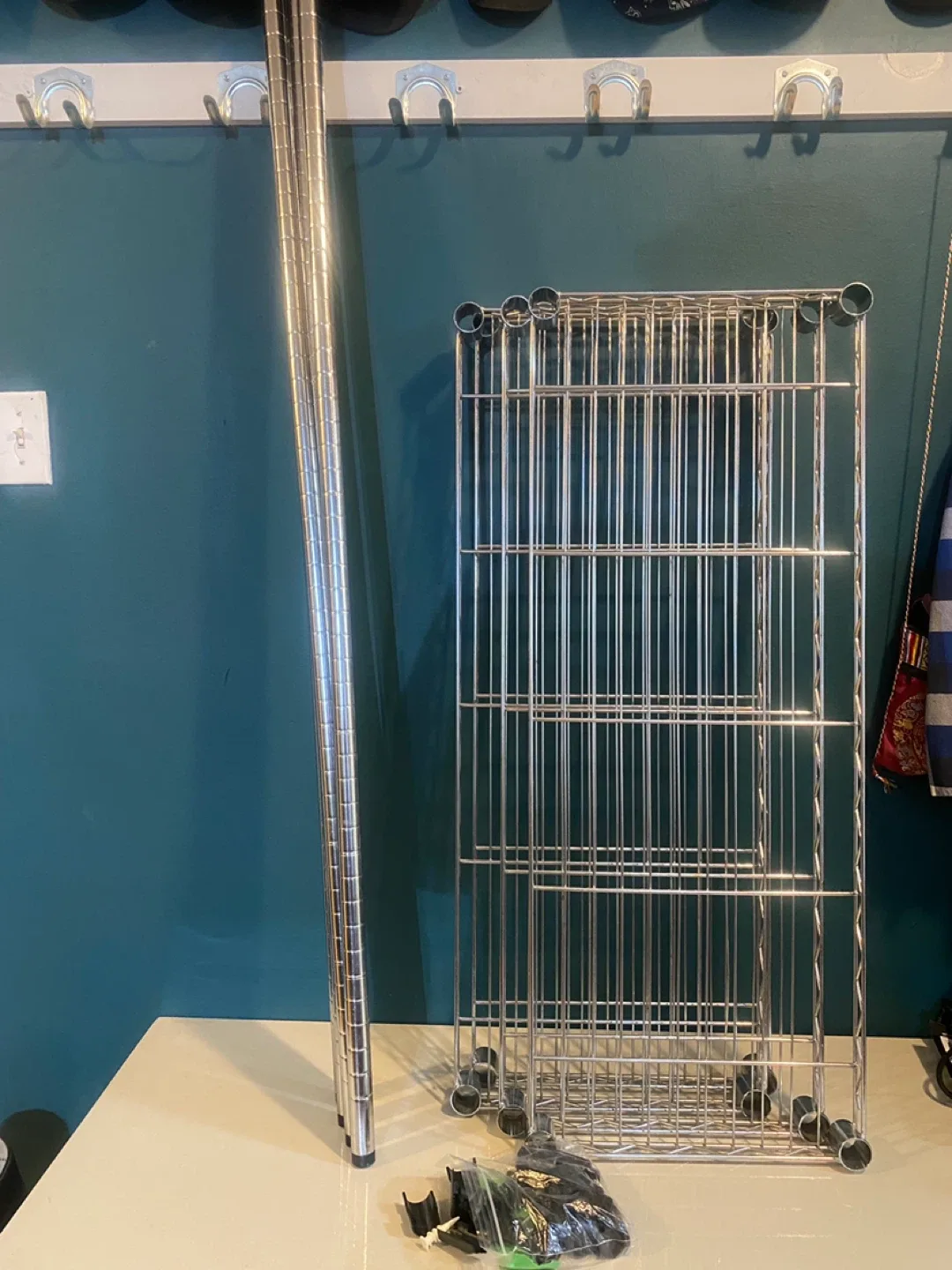 4-Tier Chrome Wire Shelving Unit image indicator(2)