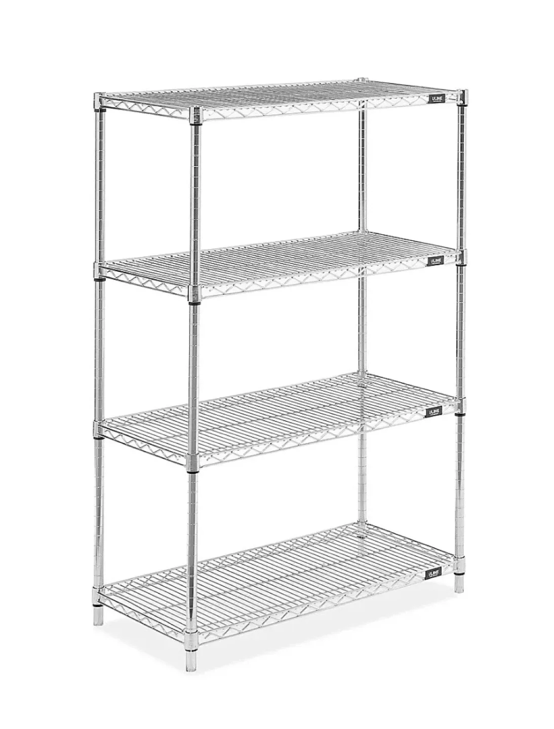 4-Tier Chrome Wire Shelving Unit