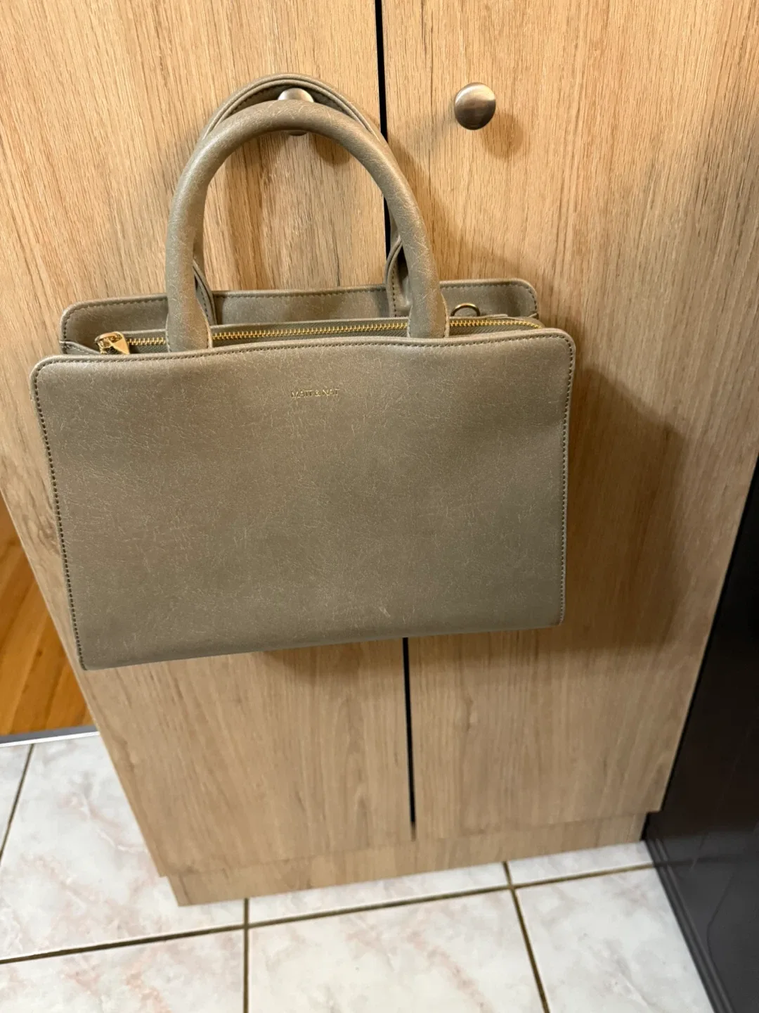 Matt & Nat Grey Satchel Bag