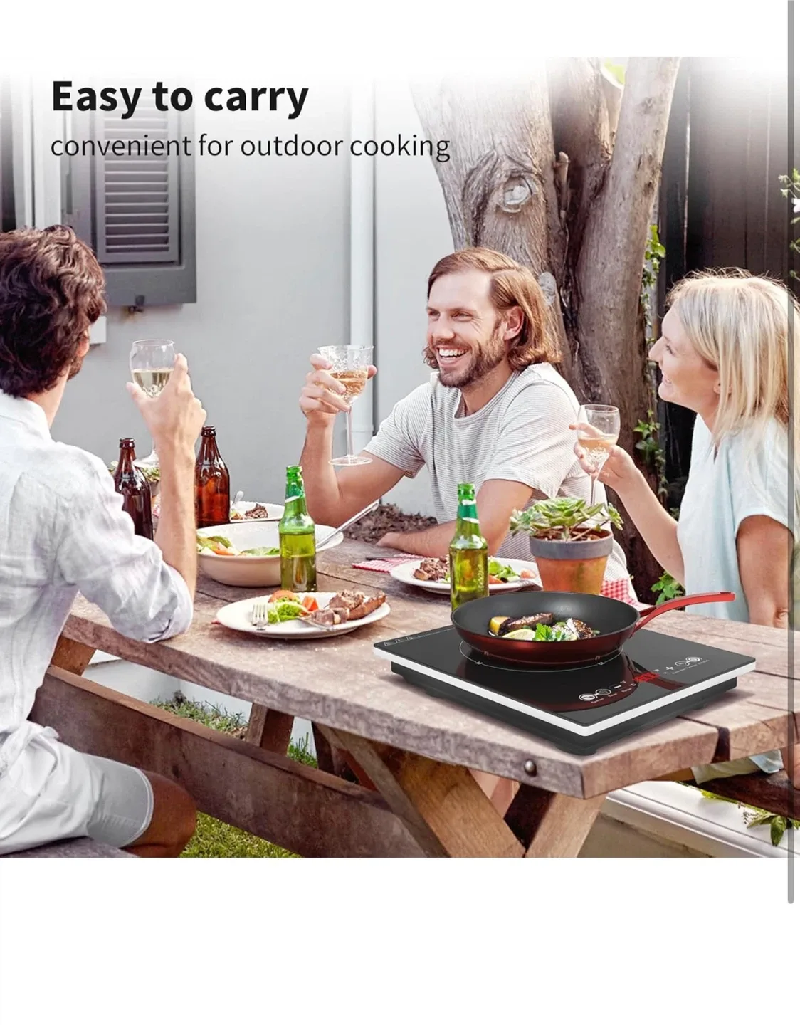 Portable 1800W Induction Cooktop image indicator(6)