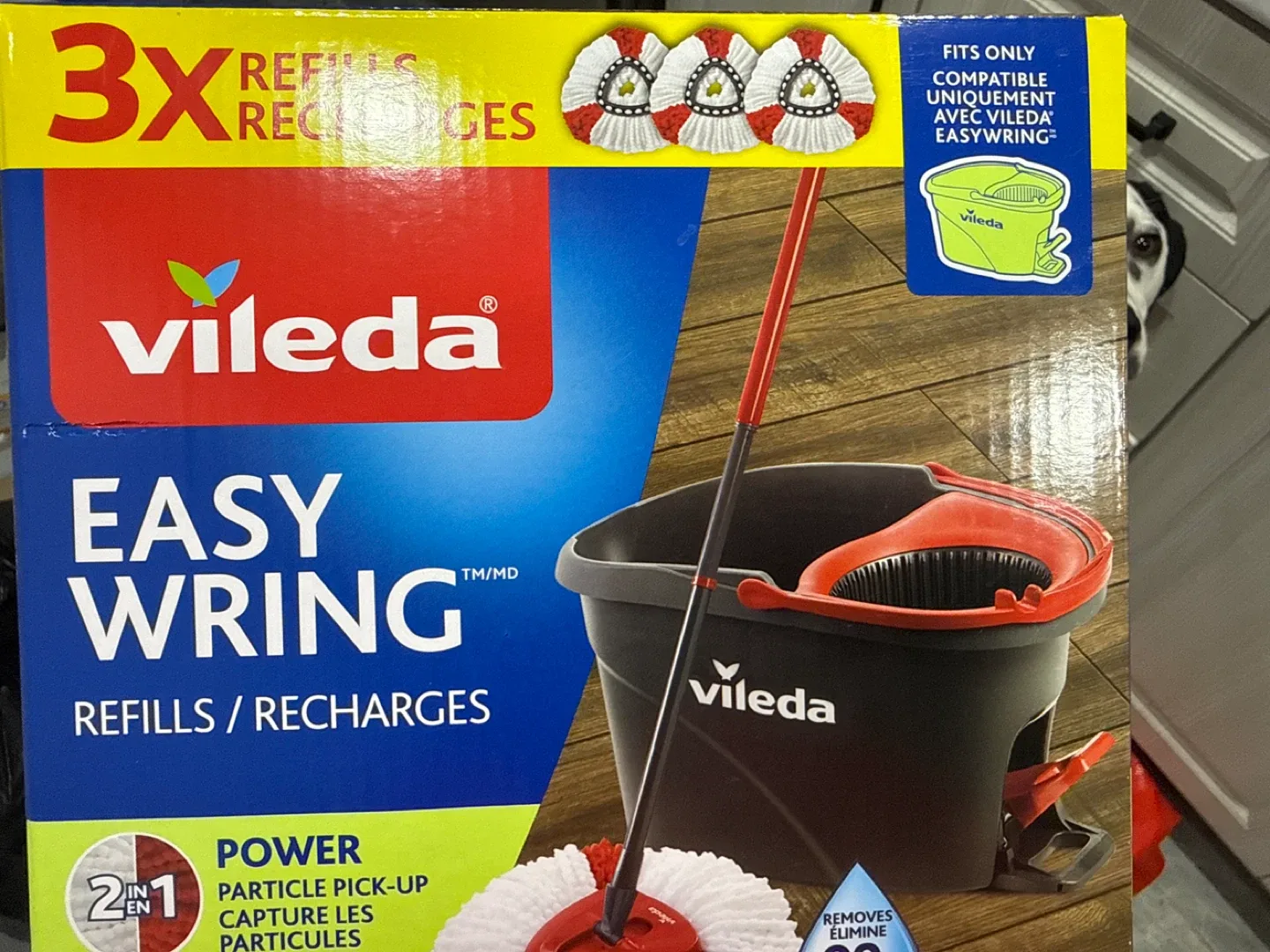 Vileda Easy Wring Mop with 3 Refills - New in Box! image indicator(2)