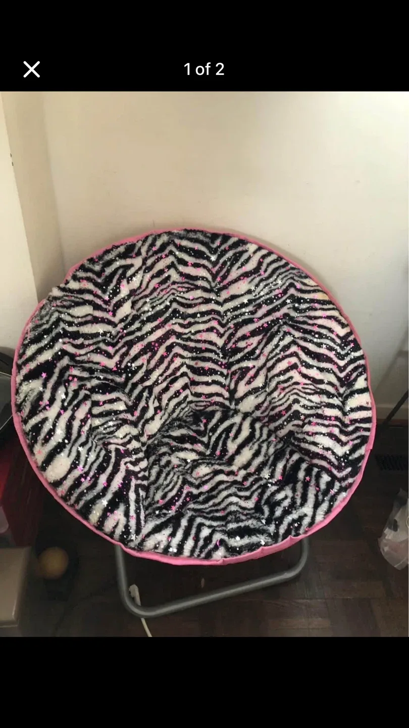 Zebra Print Saucer Chair image indicator(2)