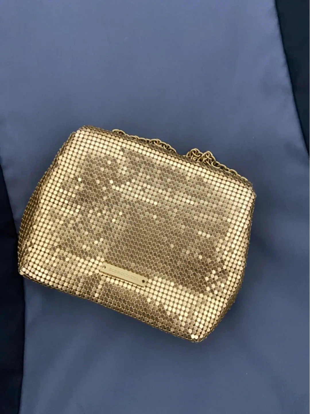 BCBGMAXAZRIA Gold Mesh Chain Bag image indicator(3)