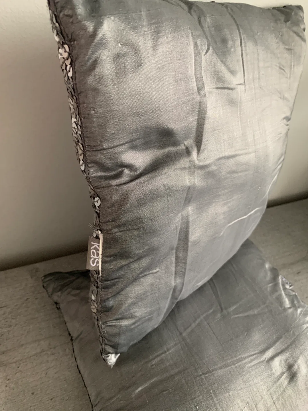 KAS Sequin Decorative Pillows - Set of 2 image indicator(4)