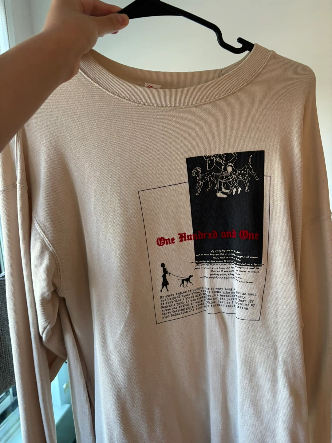 Disney 101 Dalmatians Cream Sweatshirt