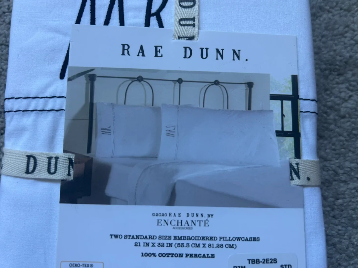 New Rae Dunn Embroidered Pillowcases, Set of 2 image indicator(2)