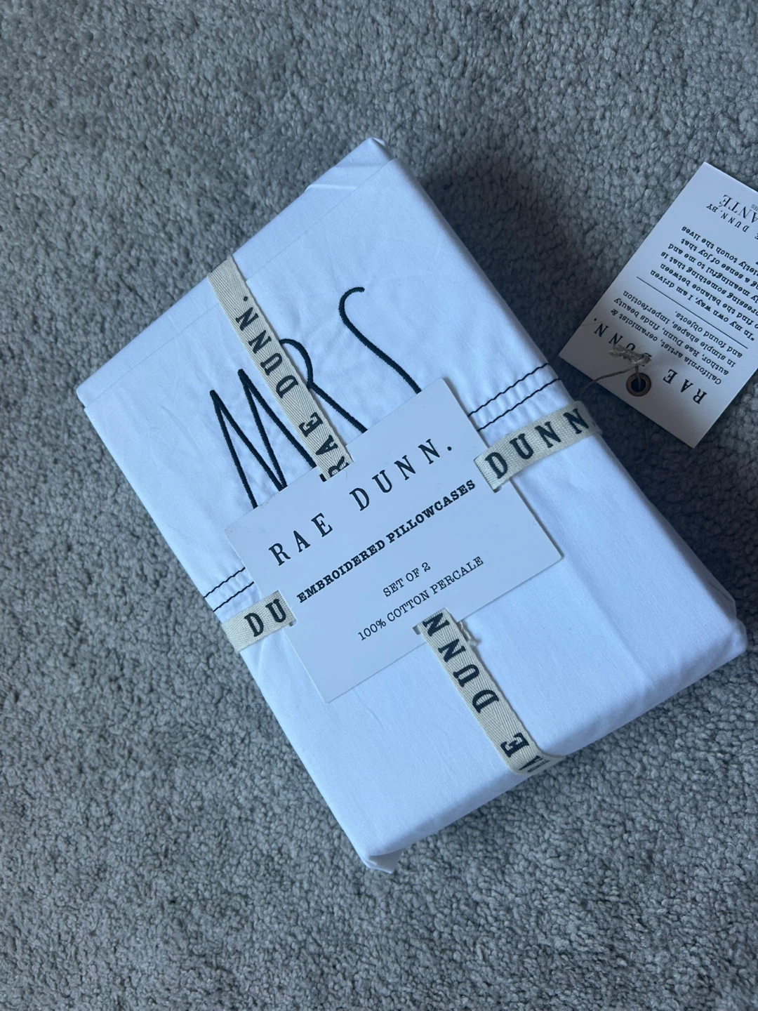 New Rae Dunn Embroidered Pillowcases, Set of 2 - photo 3
