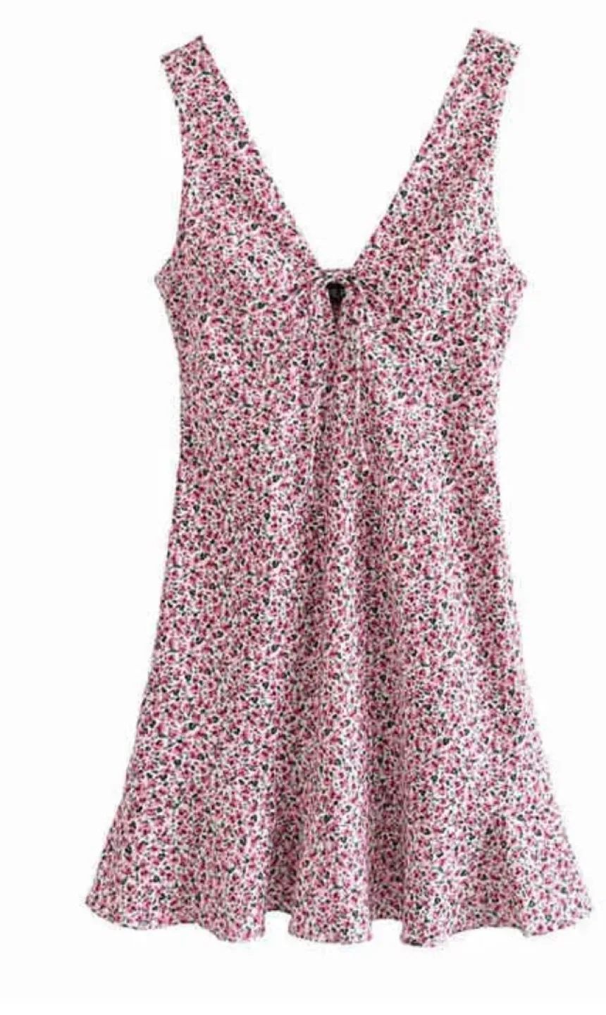 Zara Floral Print Mini Dress size M image indicator(2)