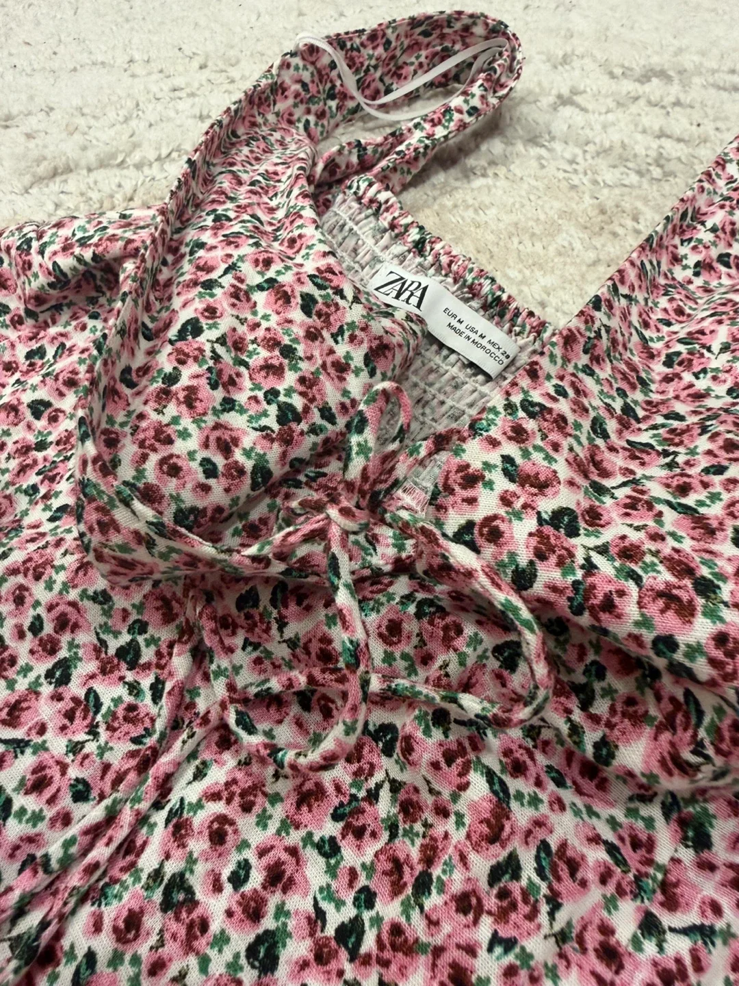 Zara Floral Print Mini Dress size M image indicator(5)