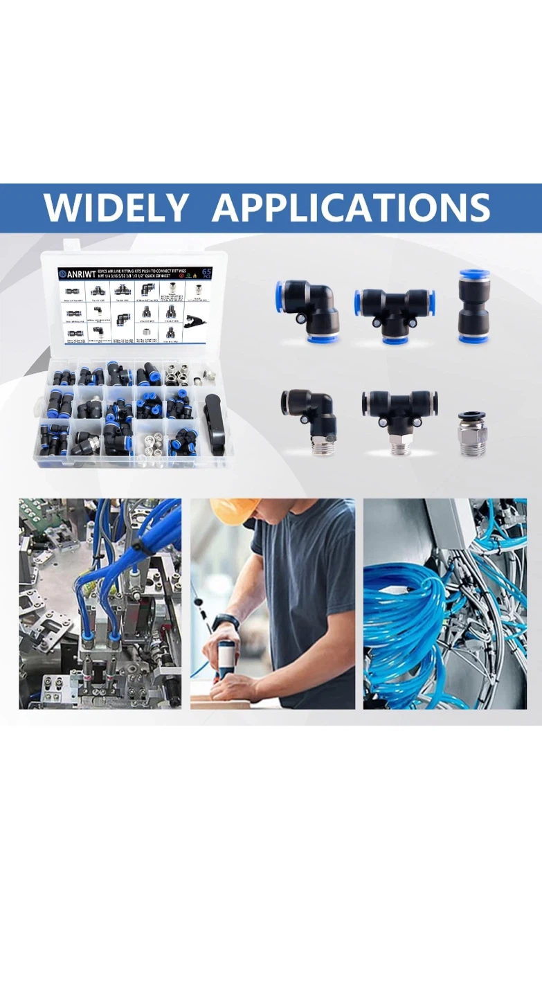 ANRIWT 65pcs Air Line Fittings Kit - photo 5