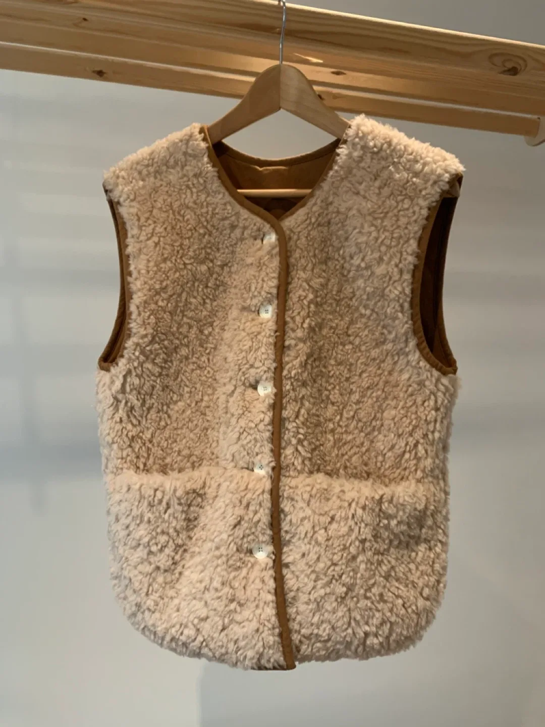 Wool Sherpa Reversible Vest (XS/S)