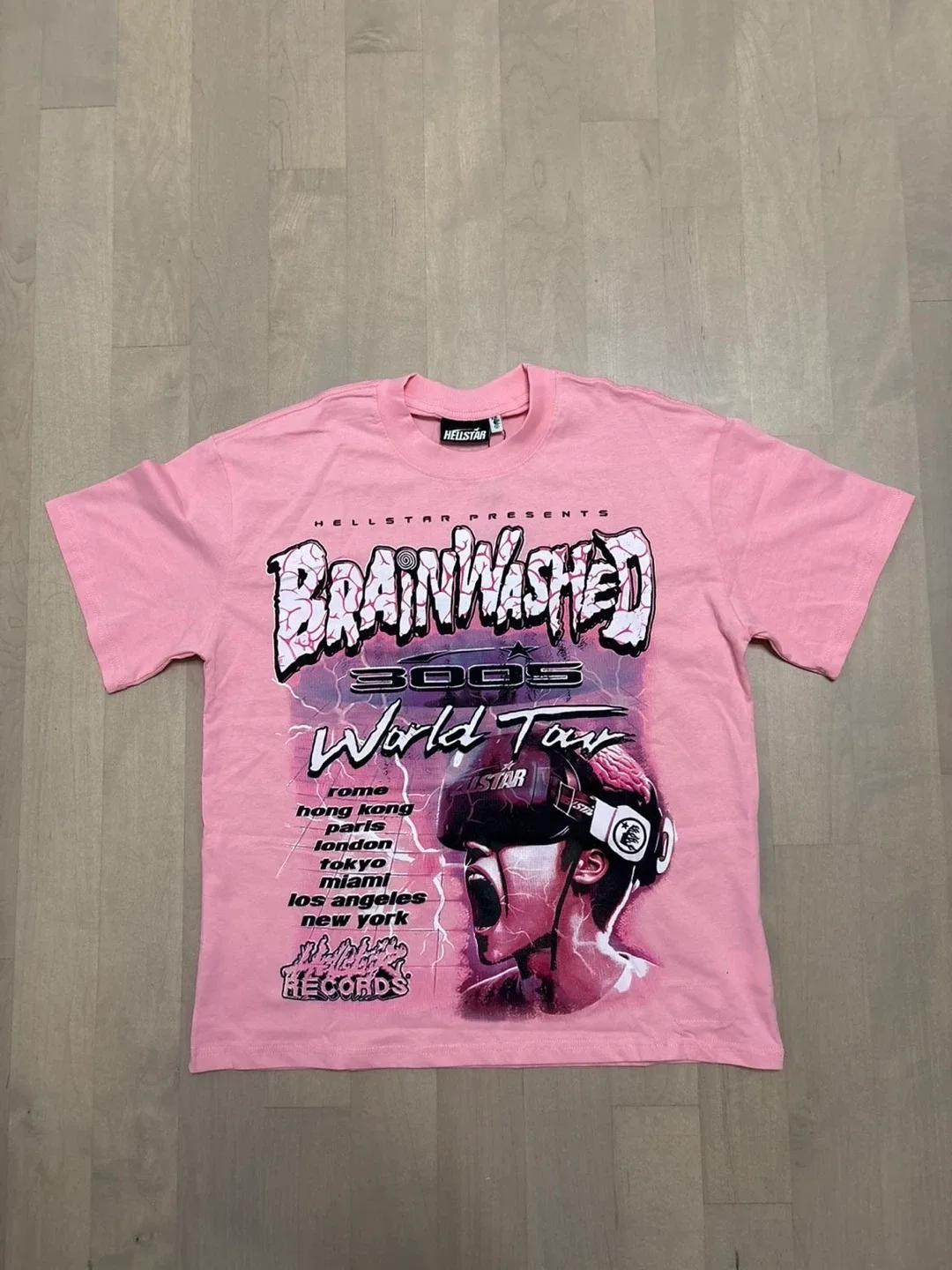 Hellstar Brainwashed World Tour 2005 Pink T-Shirt