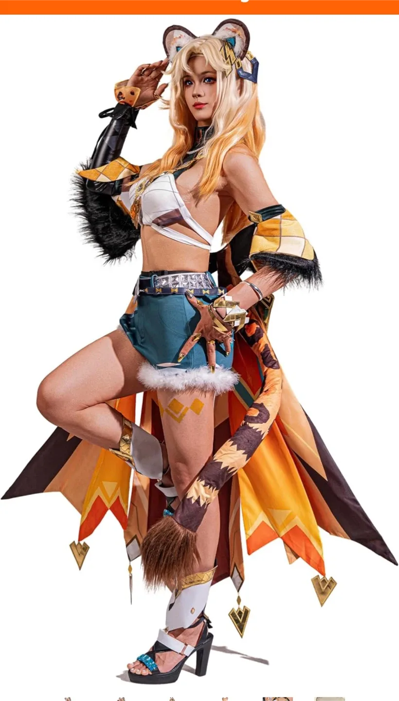 Genshin Impact Candace Cosplay Costume image indicator(2)