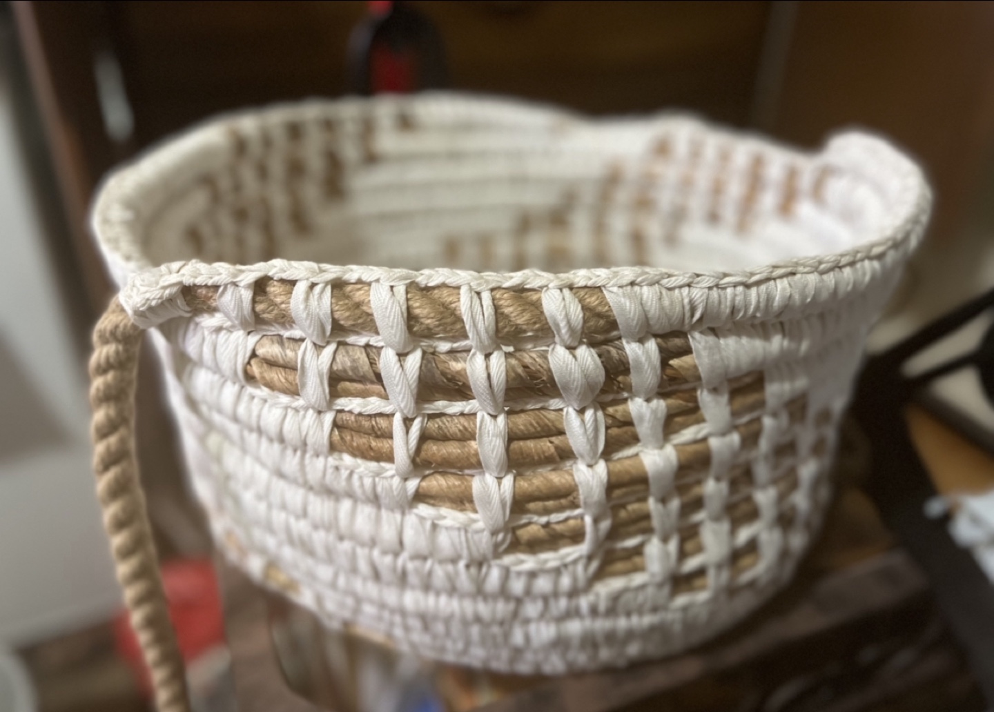 Handmade Woven Basket - Decorative Storage