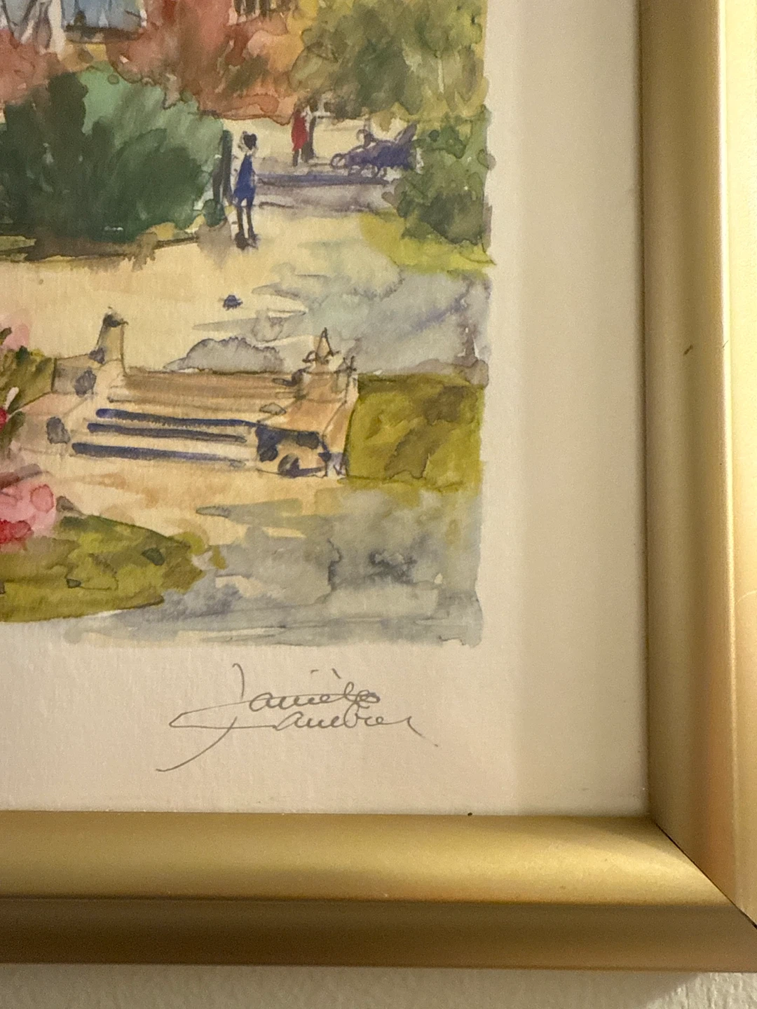 Framed Watercolor Painting - photo 2