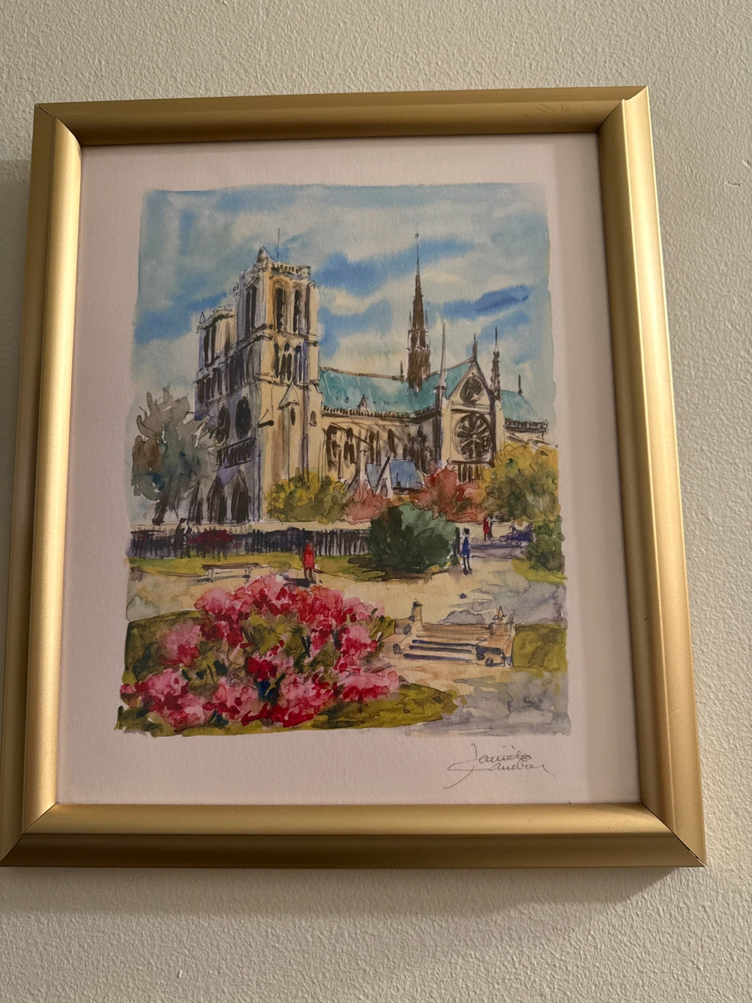 Framed Watercolor Painting - photo 4