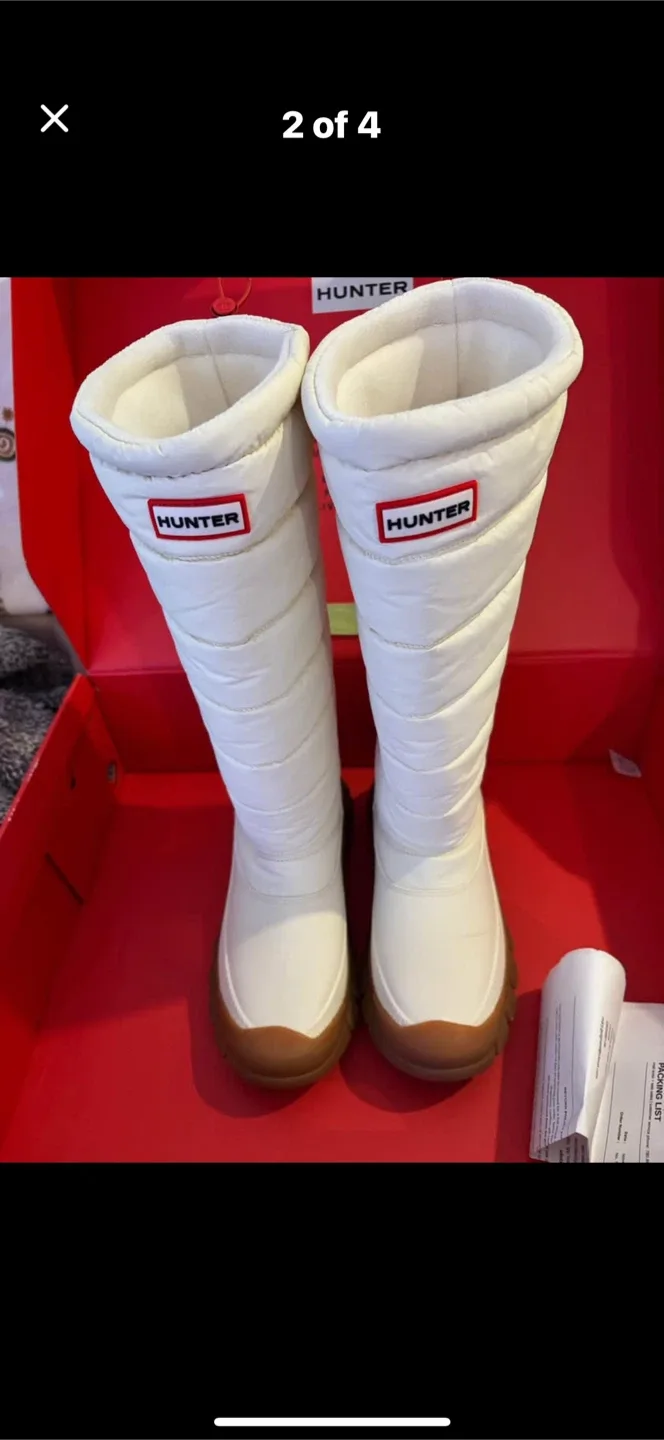 Hunter Snow Boots - White, Size 6 image indicator(3)