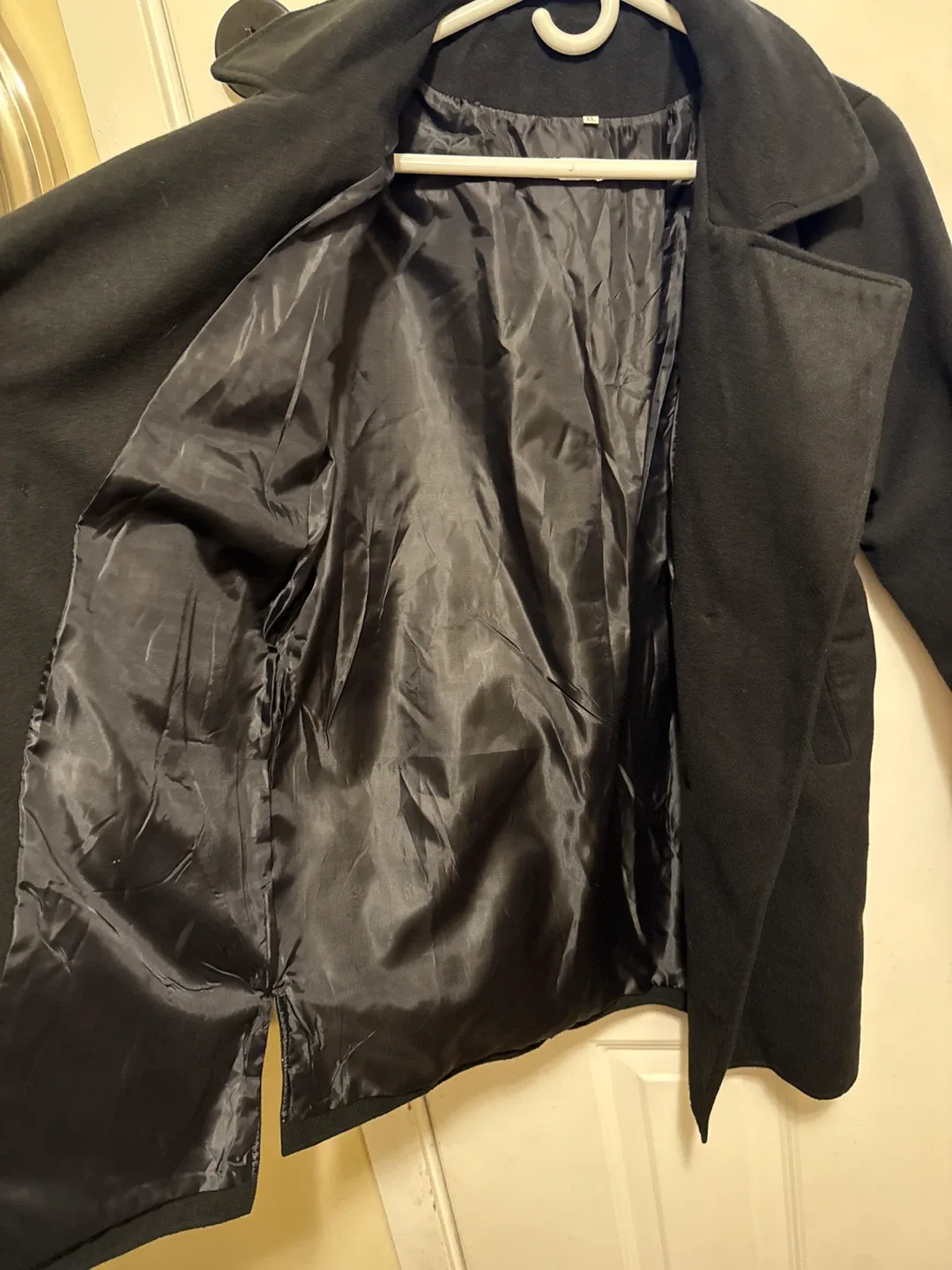 Black Wool Blend Coat image indicator(3)