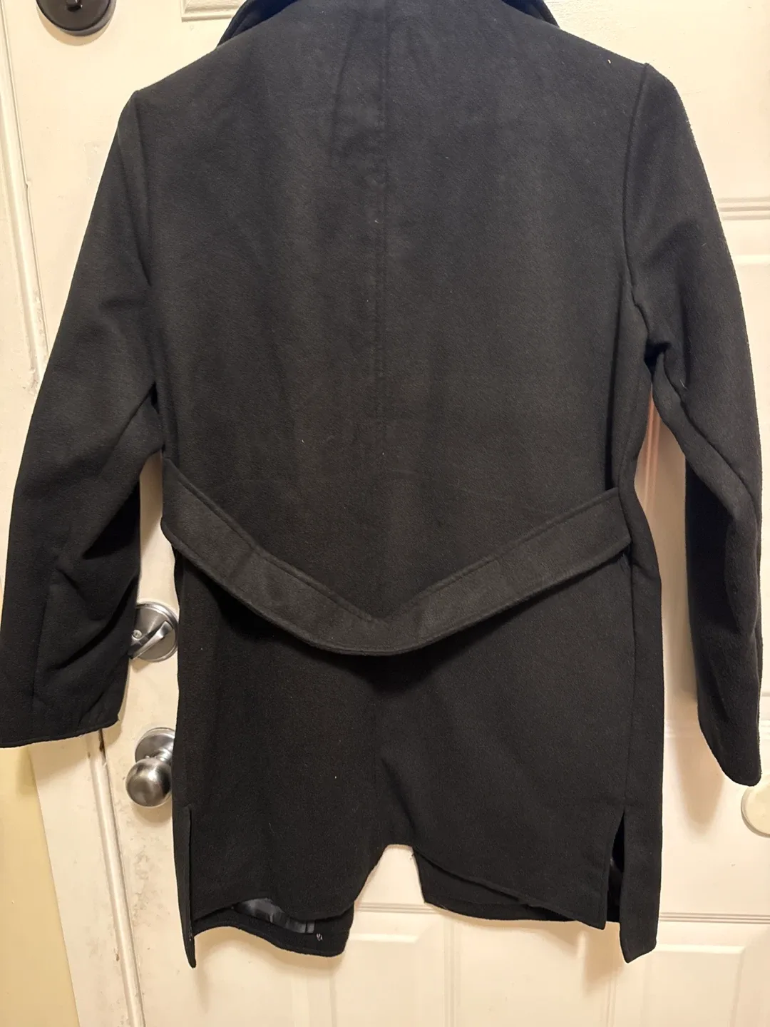 Black Wool Blend Coat image indicator(5)