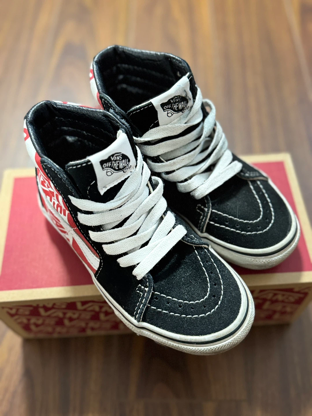 Vans Sk8-Hi Red/Black Kids Shoes - photo 2