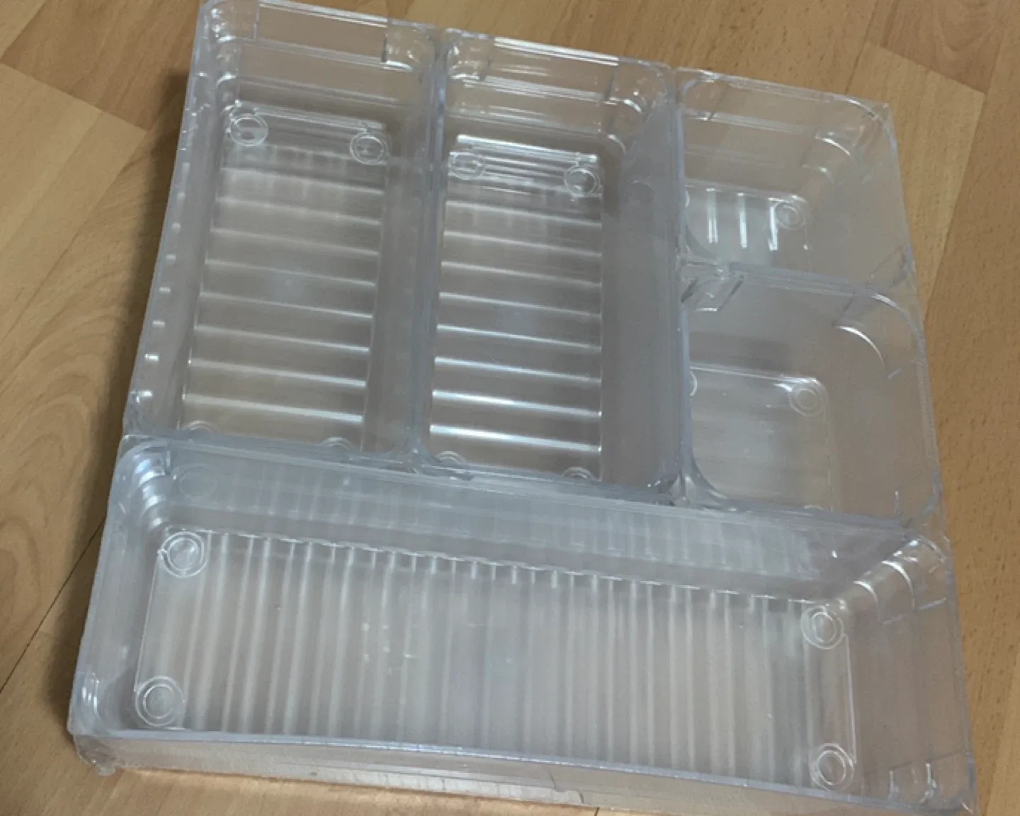 Clear Plastic Drawer Organizer , 3 pcs