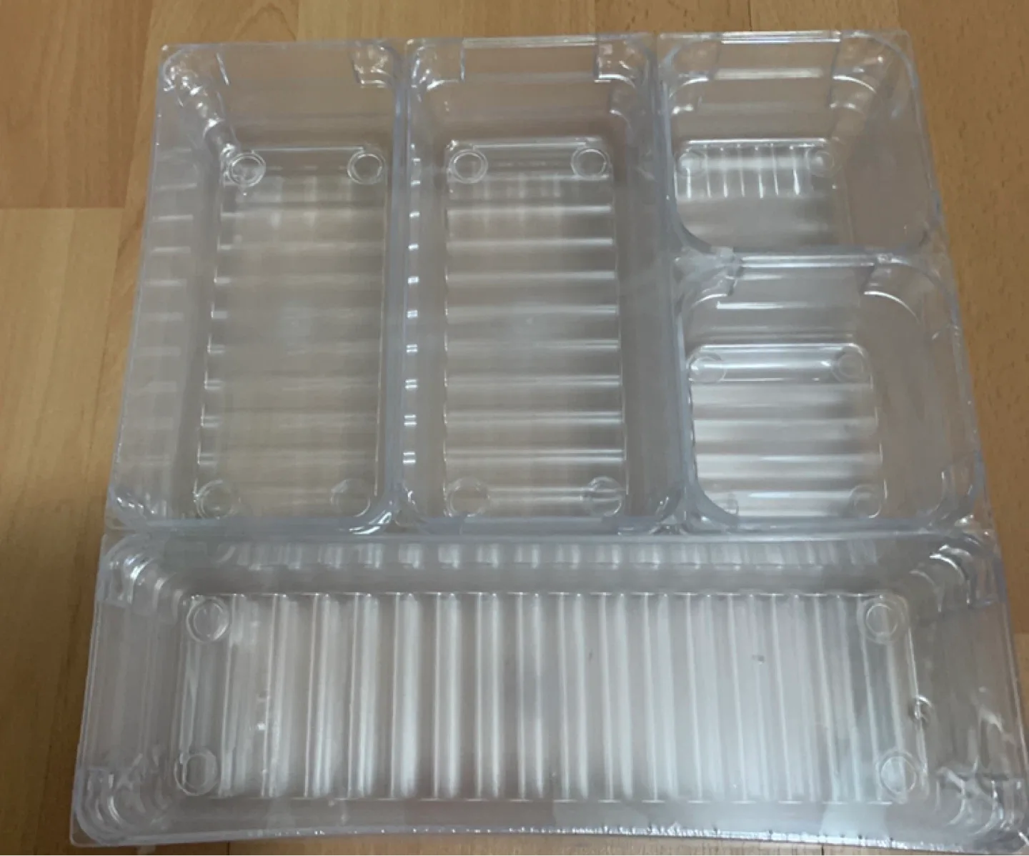 Clear Plastic Drawer Organizer , 3 pcs image indicator(3)