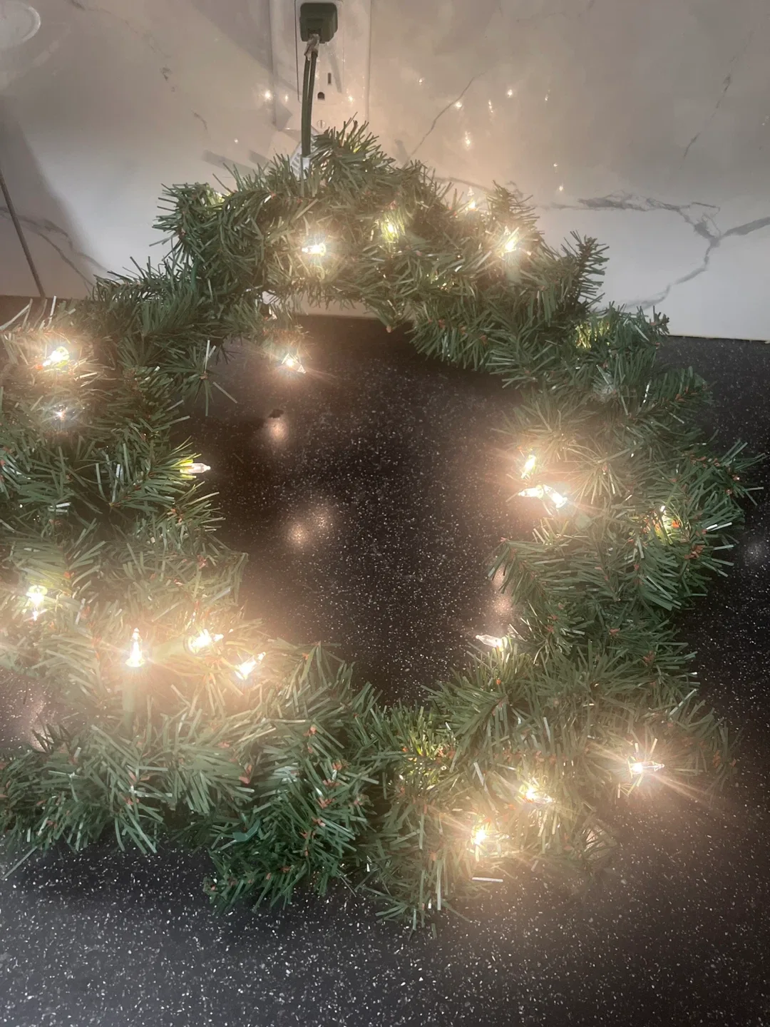 Christmas Wreath with Lights