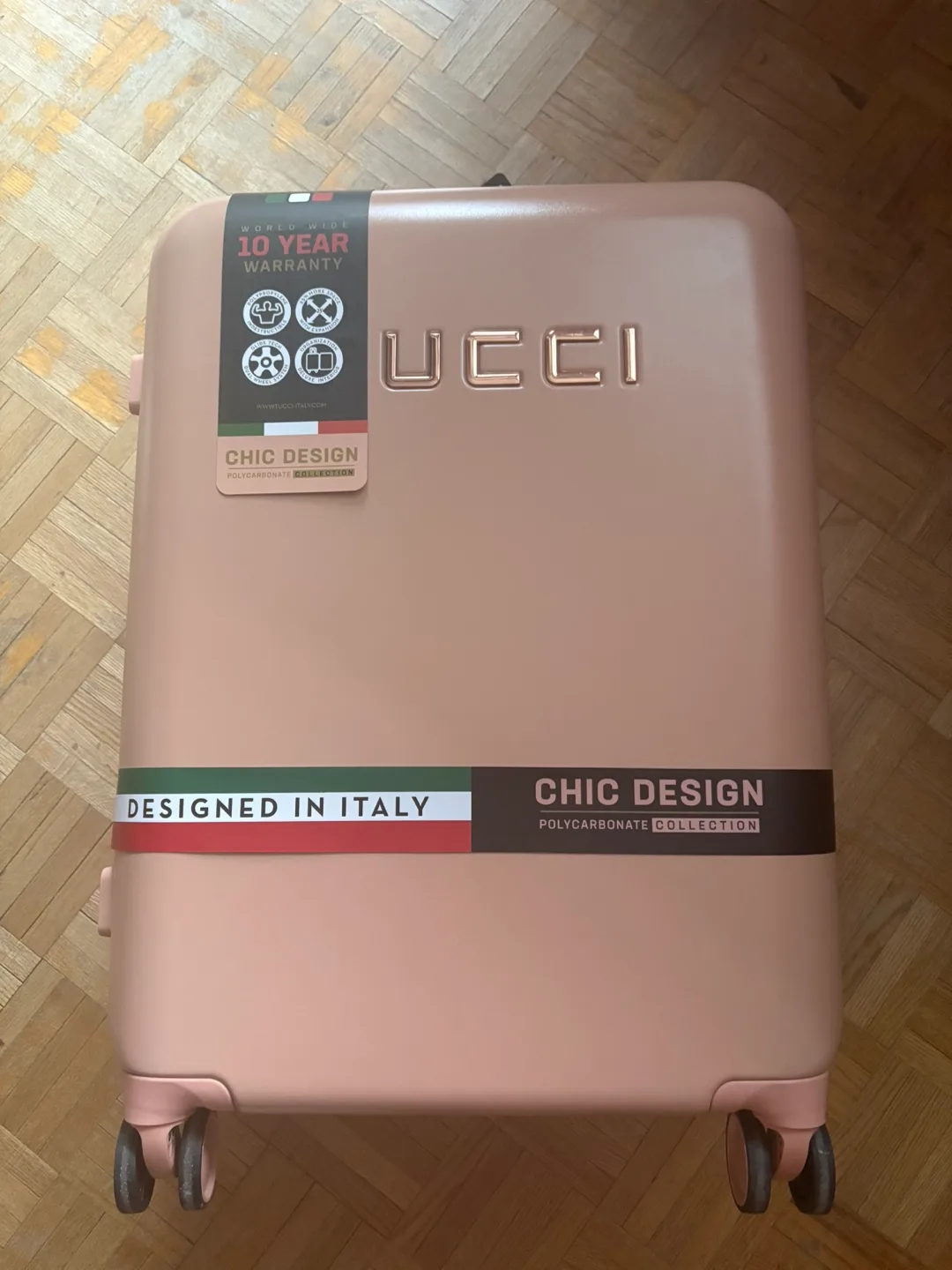 TUCCI Chic Design Polycarbonate Luggage