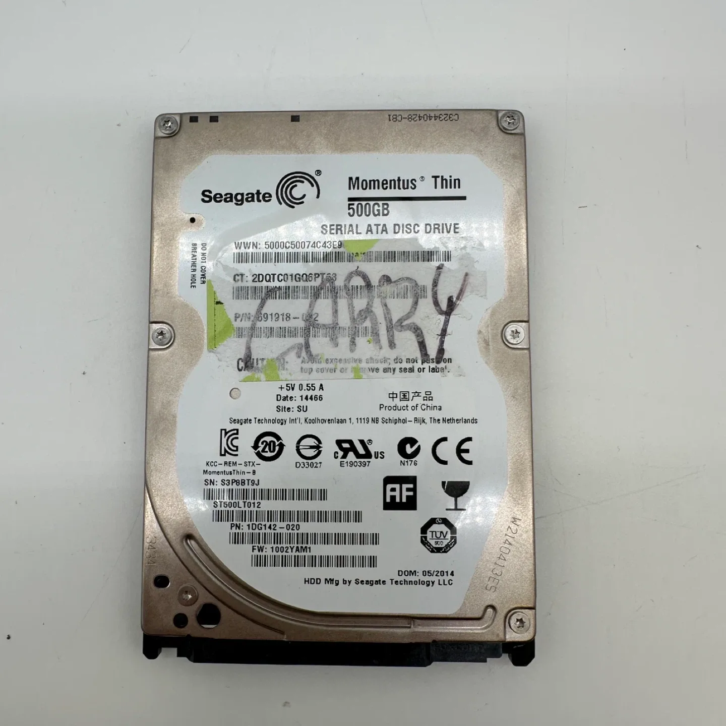 Seagate ST500LT012 500GB 2.5” SATA Drive – Working