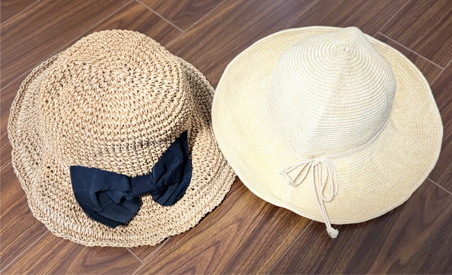 2 Uniqlo Straw Hats - One Size