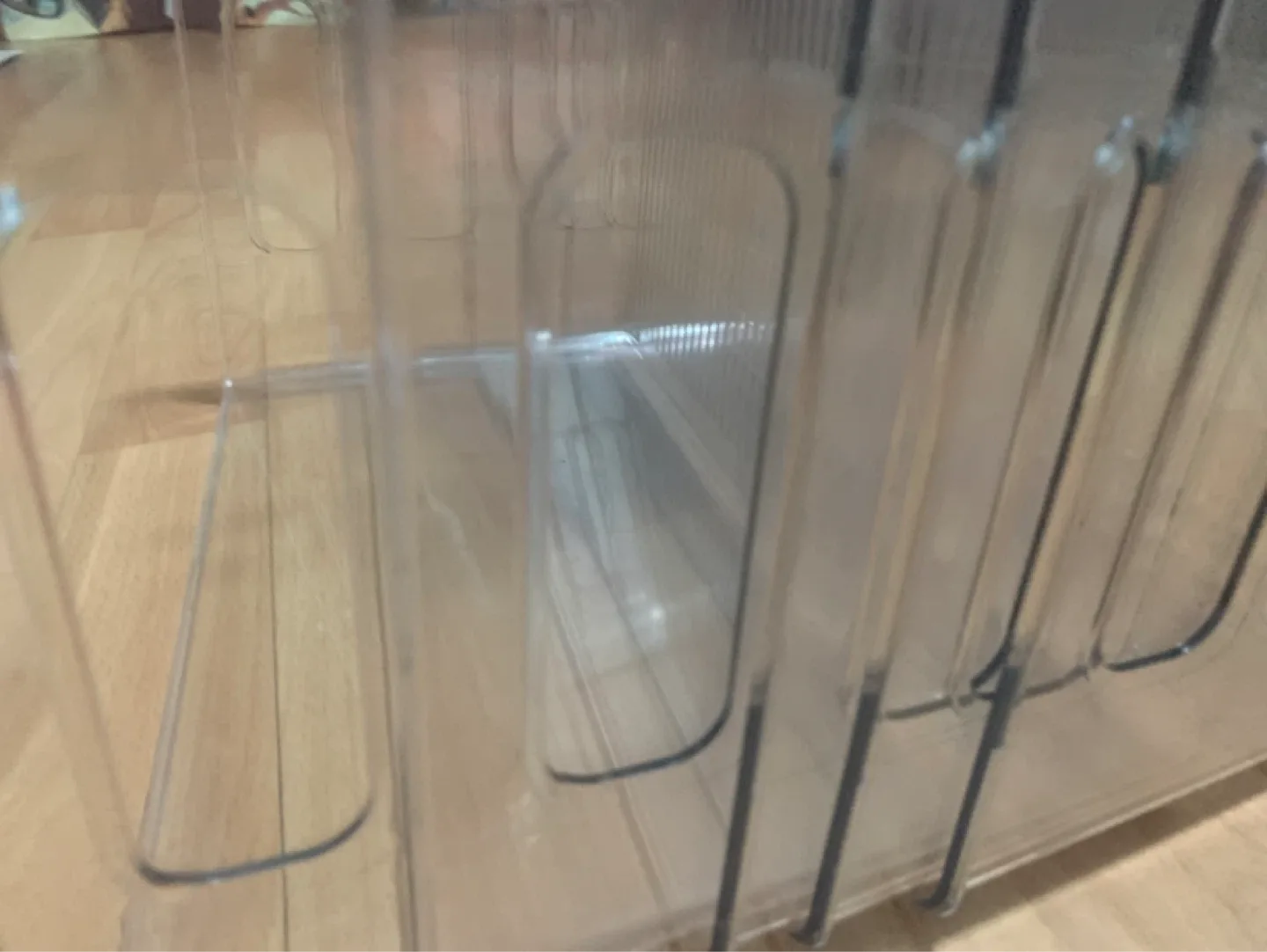 Clear Plastic Storage Bins with Handles ,5 pcs image indicator(6)