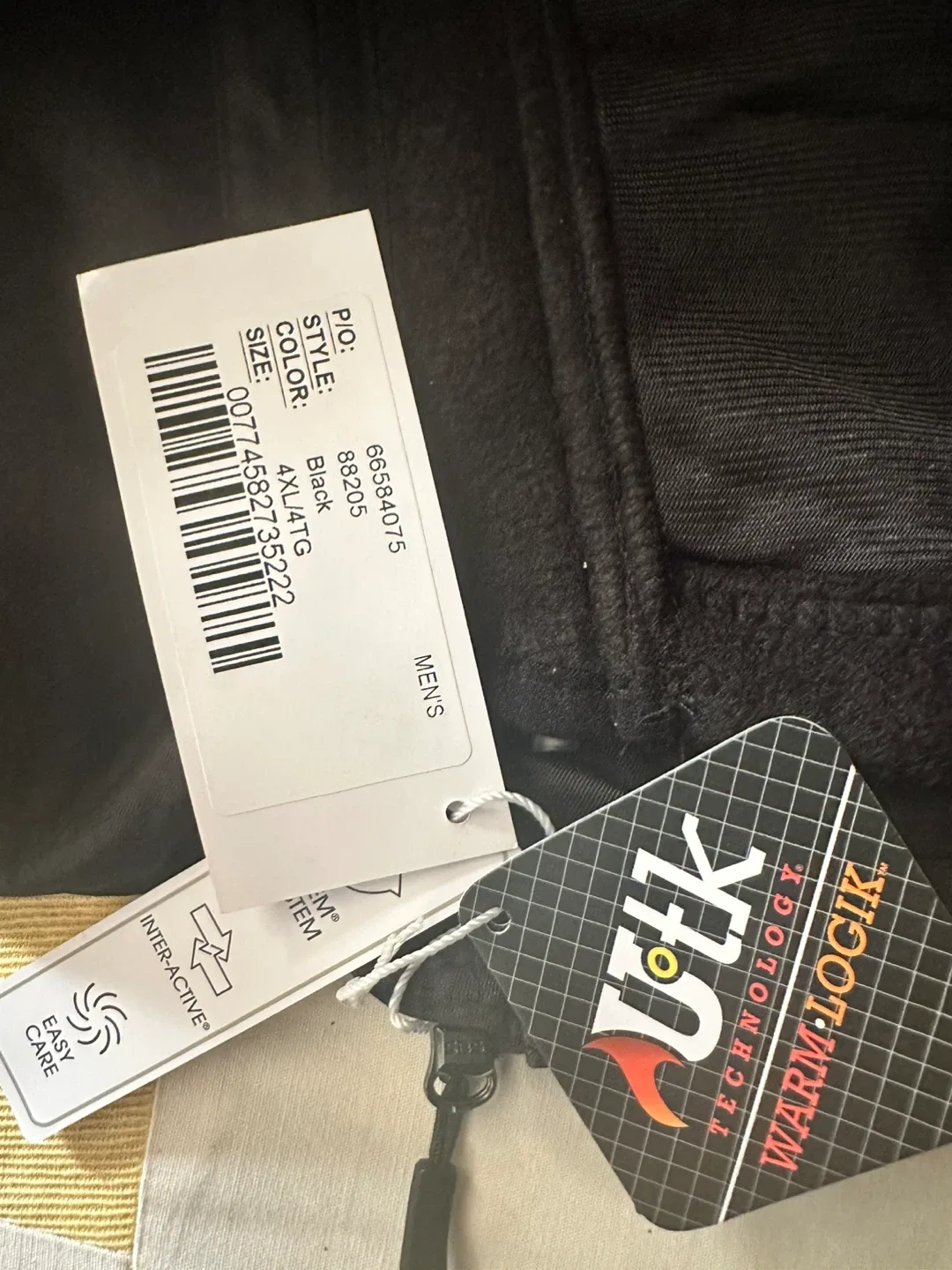 New VTK Warm Logik Black Jacket 4XLTG