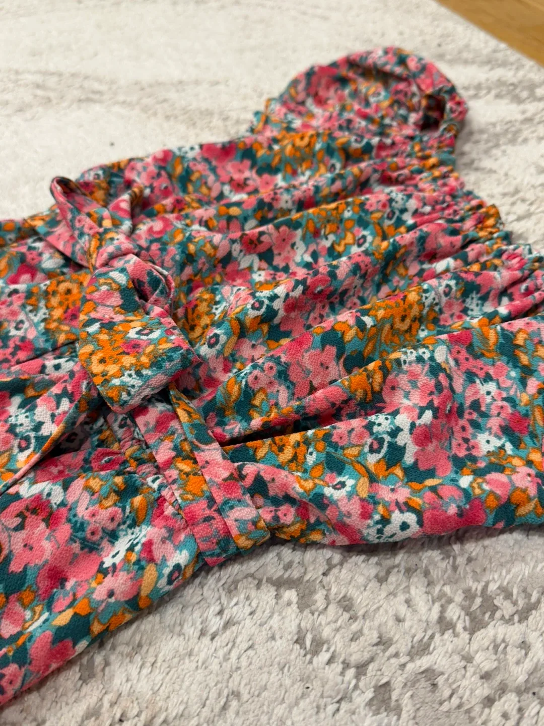 Bar III Women's Floral-Print Off-The-Shoulder Dress sz S image indicator(10)