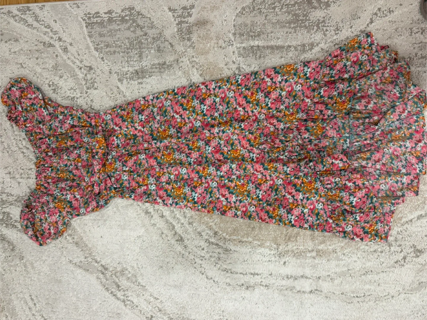 Bar III Women's Floral-Print Off-The-Shoulder Dress sz S image indicator(9)