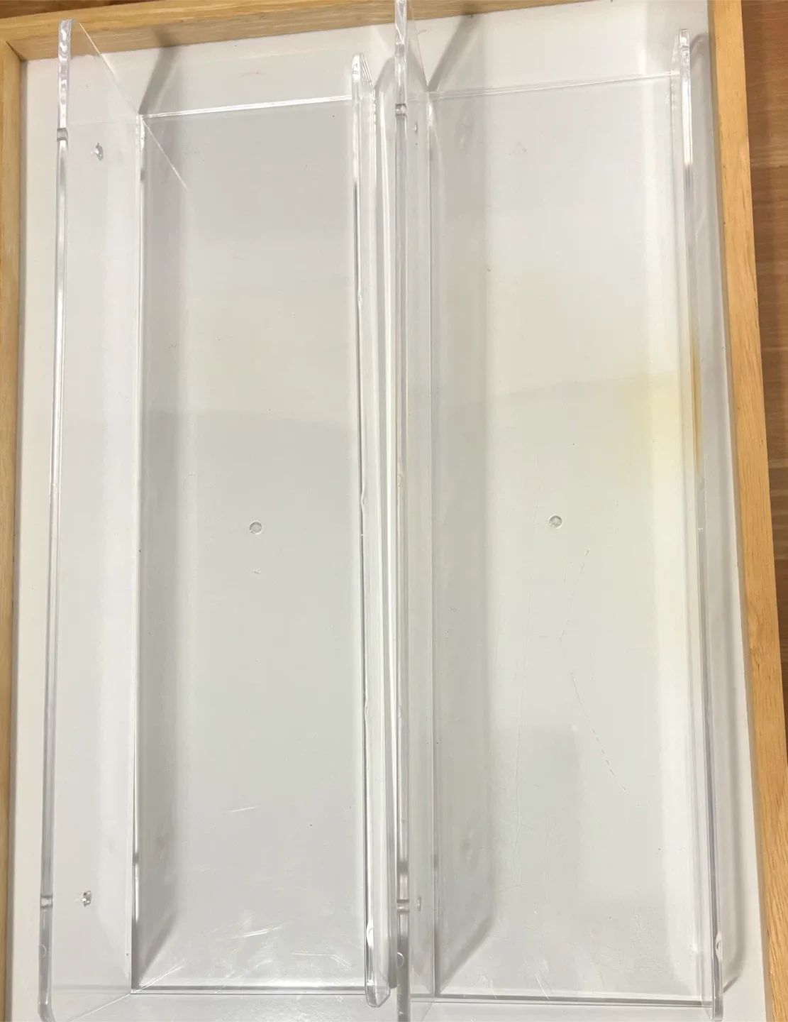 15” Acrylic wall mount shelves X 2 image indicator(2)