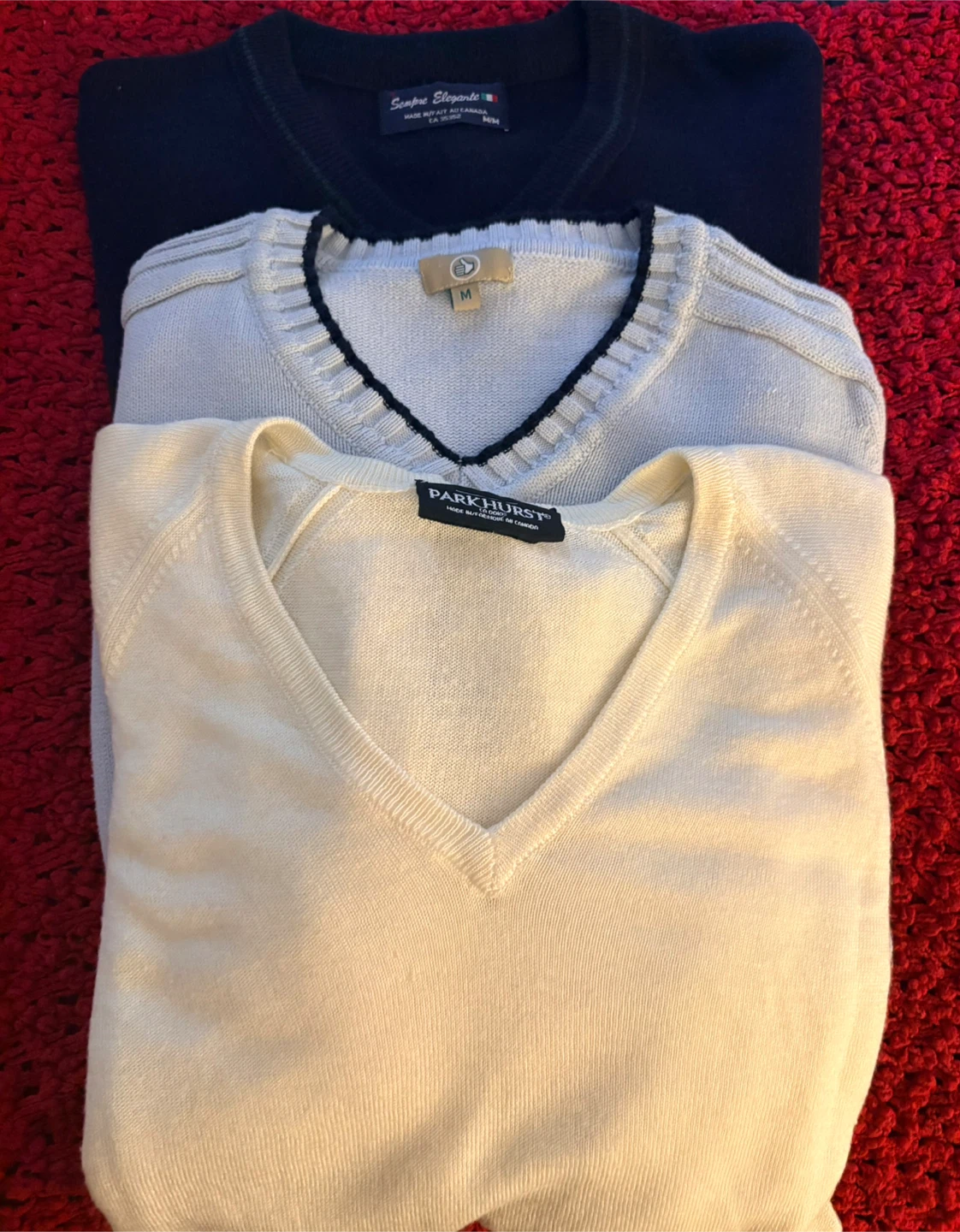 V-Neck Sweaters - Size M - photo 2