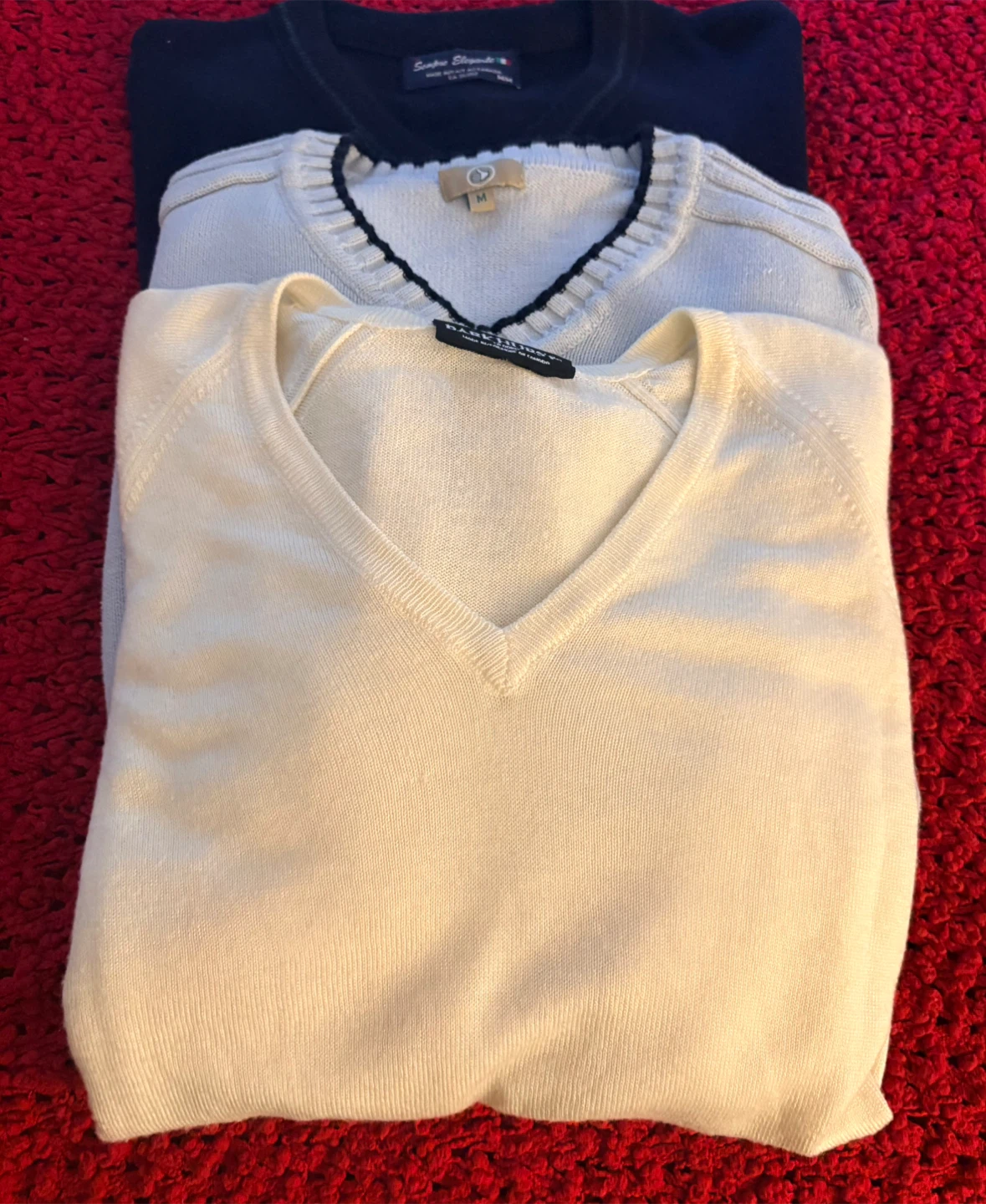 V-Neck Sweaters - Size M