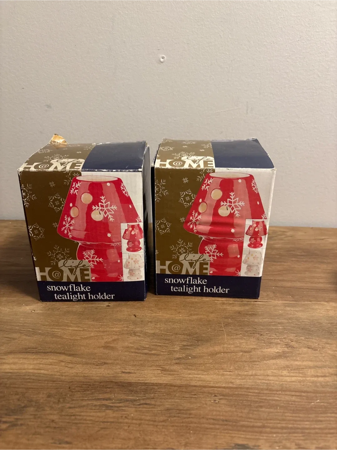 New Snowflake Tealight Holders (Set of 2)