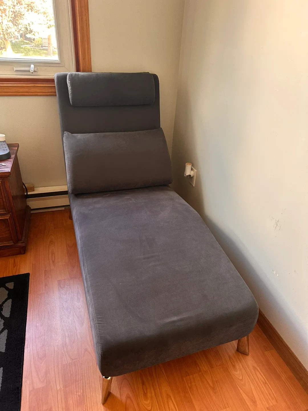 Grey Chaise Lounge Chair image indicator(2)