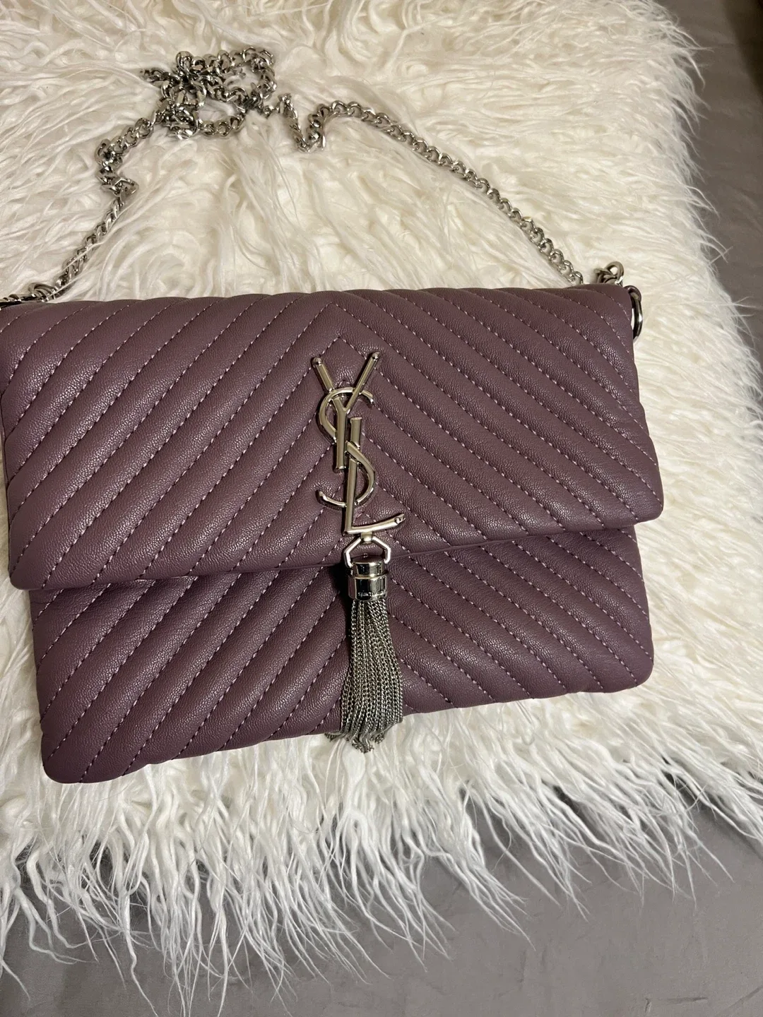 Saint Laurent YSL Monogramme Tassel Chain Bag image indicator(2)