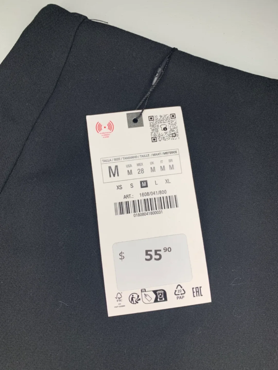 Zara Black Mini Skirt - Size M - New with Tags! image indicator(2)