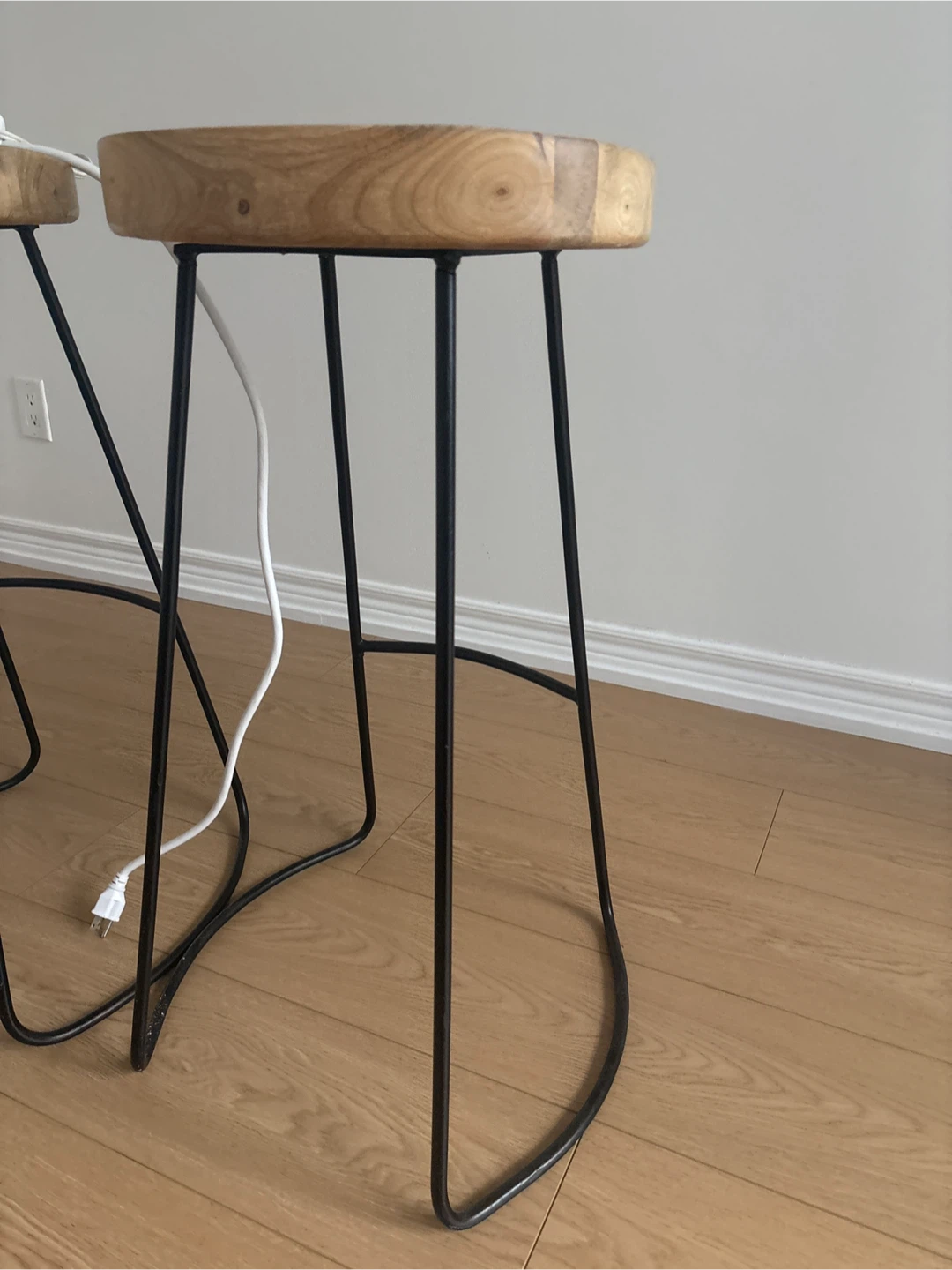 Wood and Metal Bar Stool - photo 2
