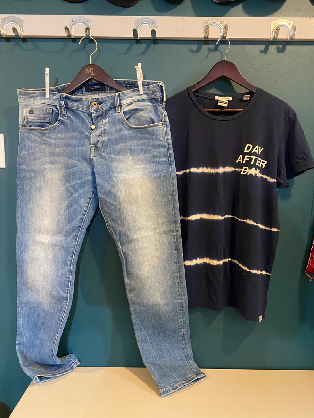 Scotch & Soda T-Shirt L+ Jeans 34/32 / Men
