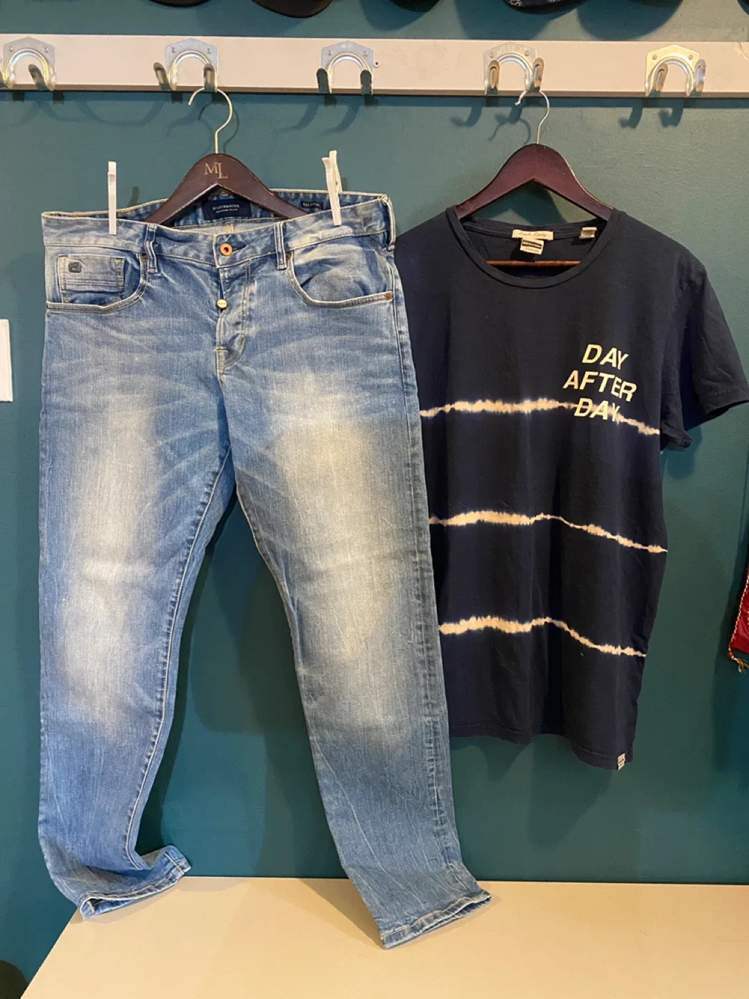 Scotch & Soda T-Shirt L+ Jeans 34/32 / Men