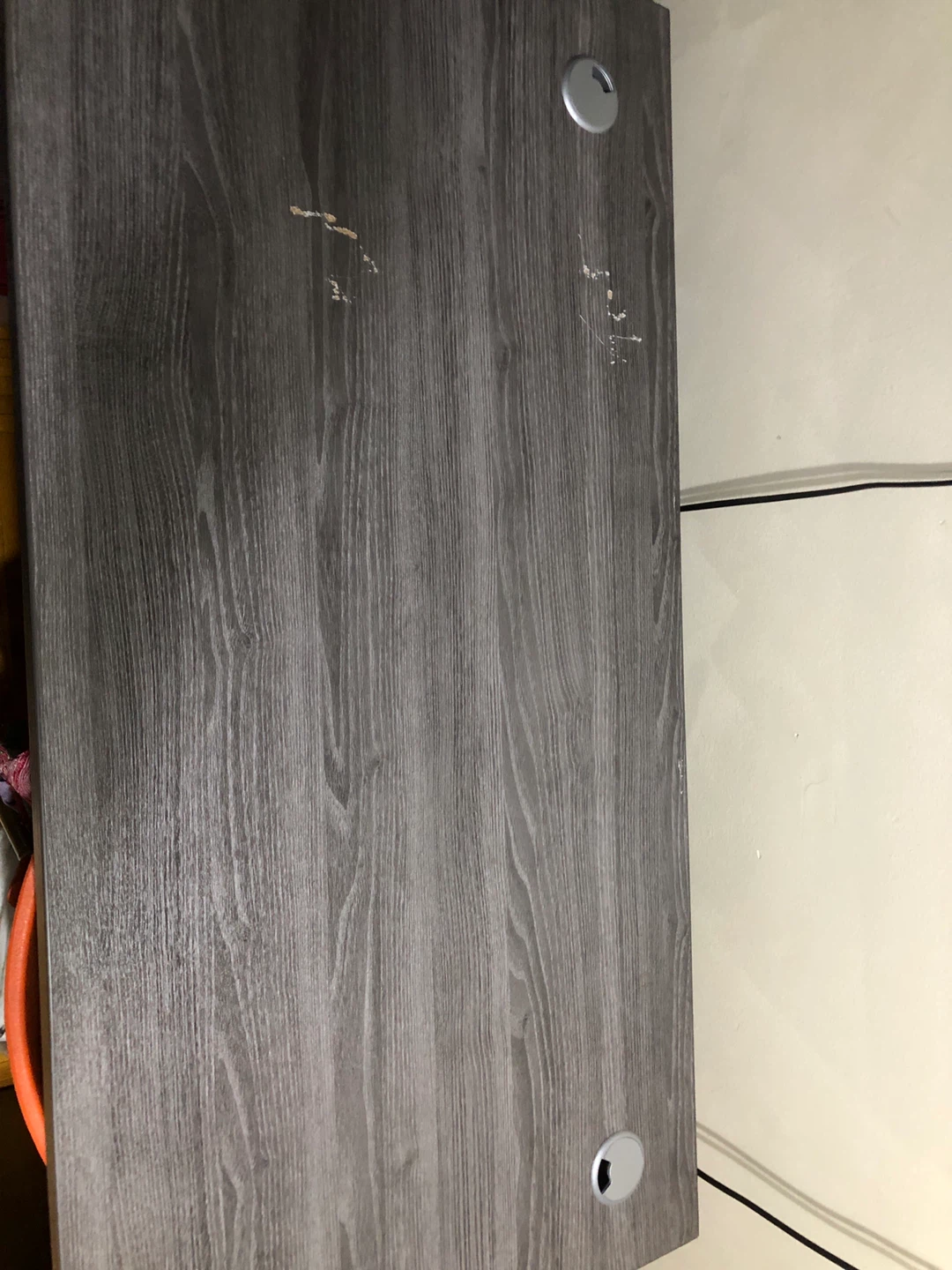 Heavy Grey Woodgrain Desk - photo 3