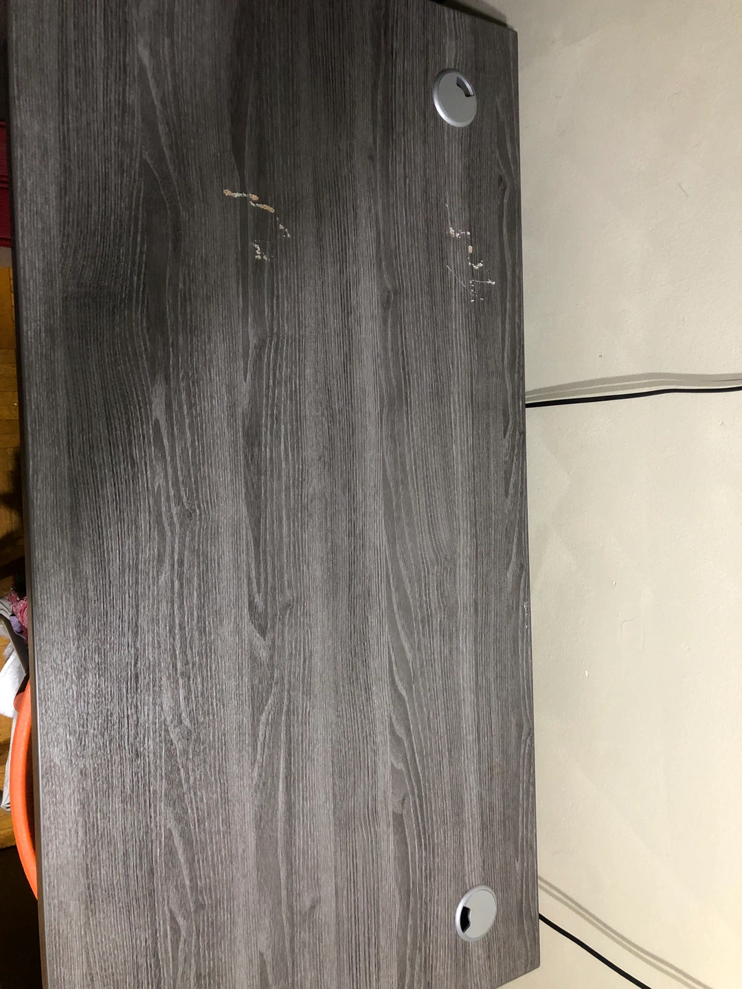 Heavy Grey Woodgrain Desk - photo 2