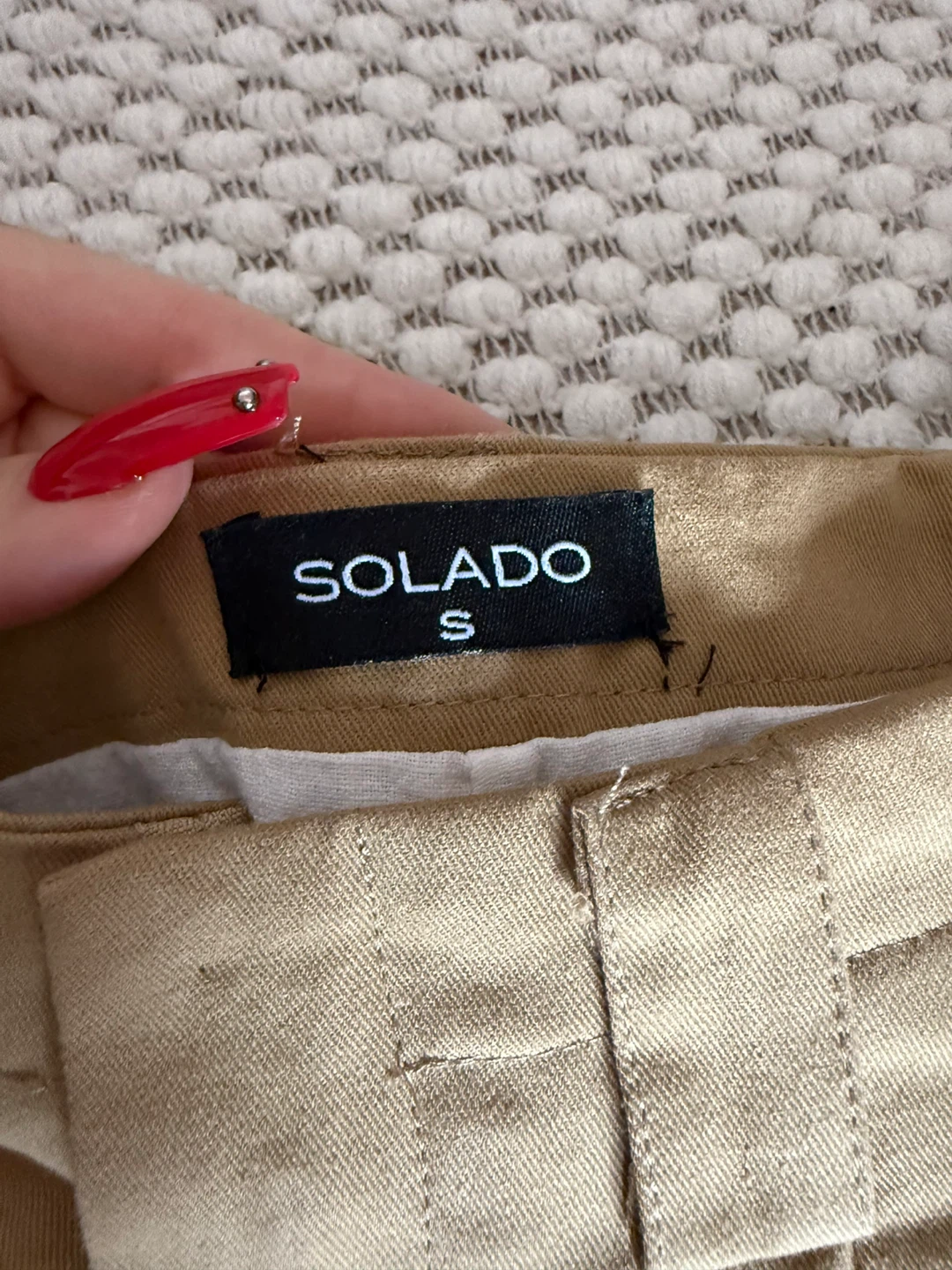 SOLADO Brown Mini Skirt - Size S - photo 4